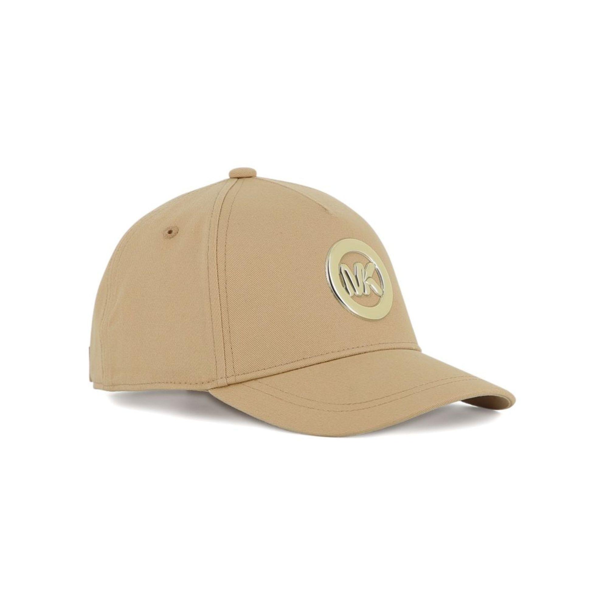 Cappello da baseball per bambina Michael Kors Kids beige con placca logo R30626 215 MICHAEL KORS KIDS