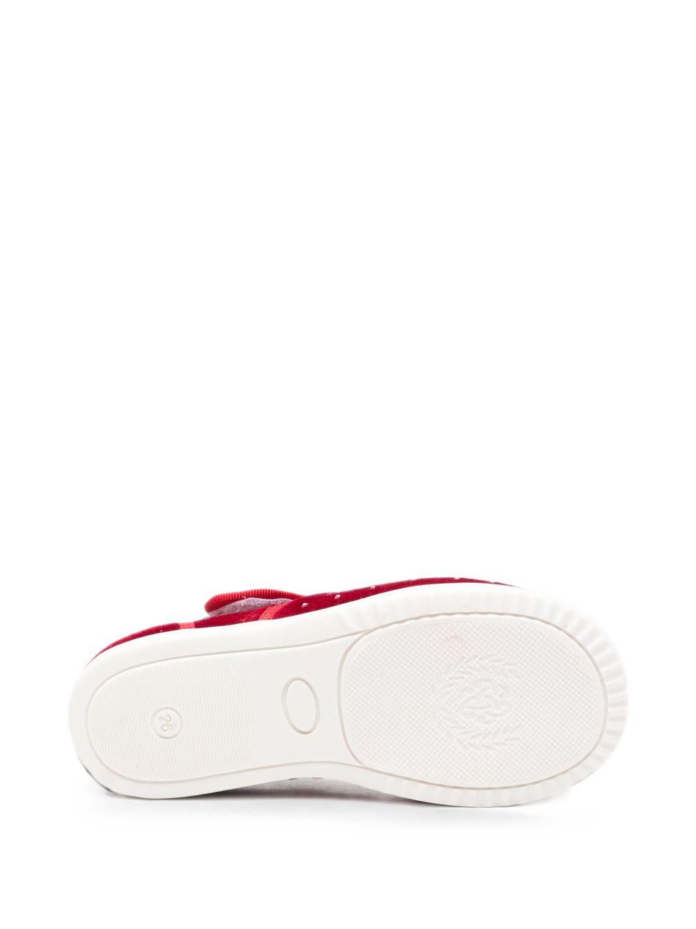 Ballerine per bambina Monnalisa Kids rosse con dettagli strass 83H010 8788 0043 MONNALISA KIDS