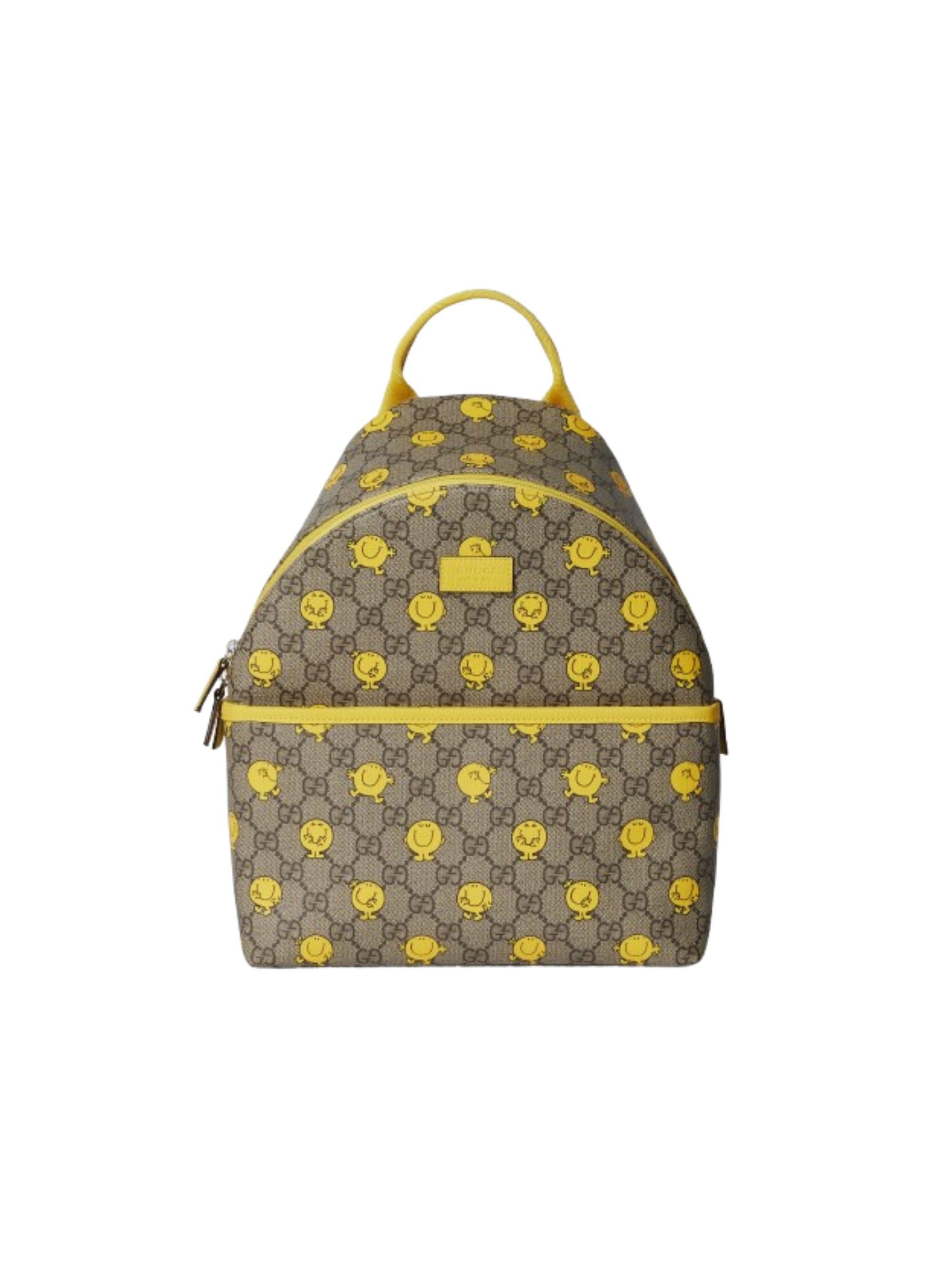 Zaino Supreme GG per bambini Gucci Kids multicolore con finiture gialle 782708FAFN6 9850 GUCCI KIDS