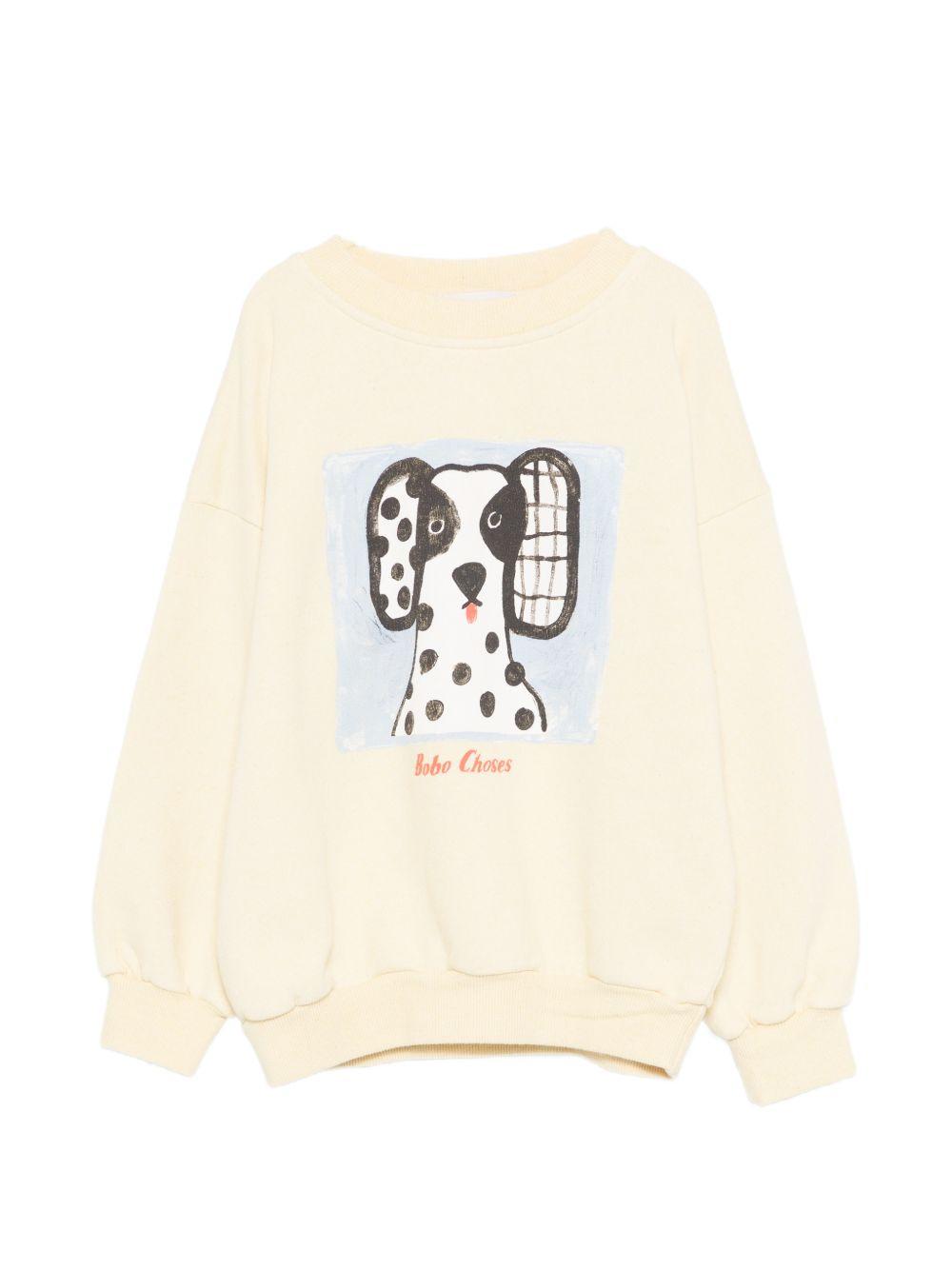 Felpa per bambino Bobo Choses gialla con stampa grafica Van Dog B126AC041 721 BOBO CHOSES KIDS