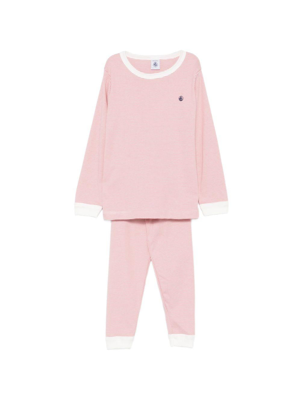 Set di due pigiami per bambina Petit Bateau rosa con stampa grafica all-over A0FQ1 00 PETIT BATEAU KIDS