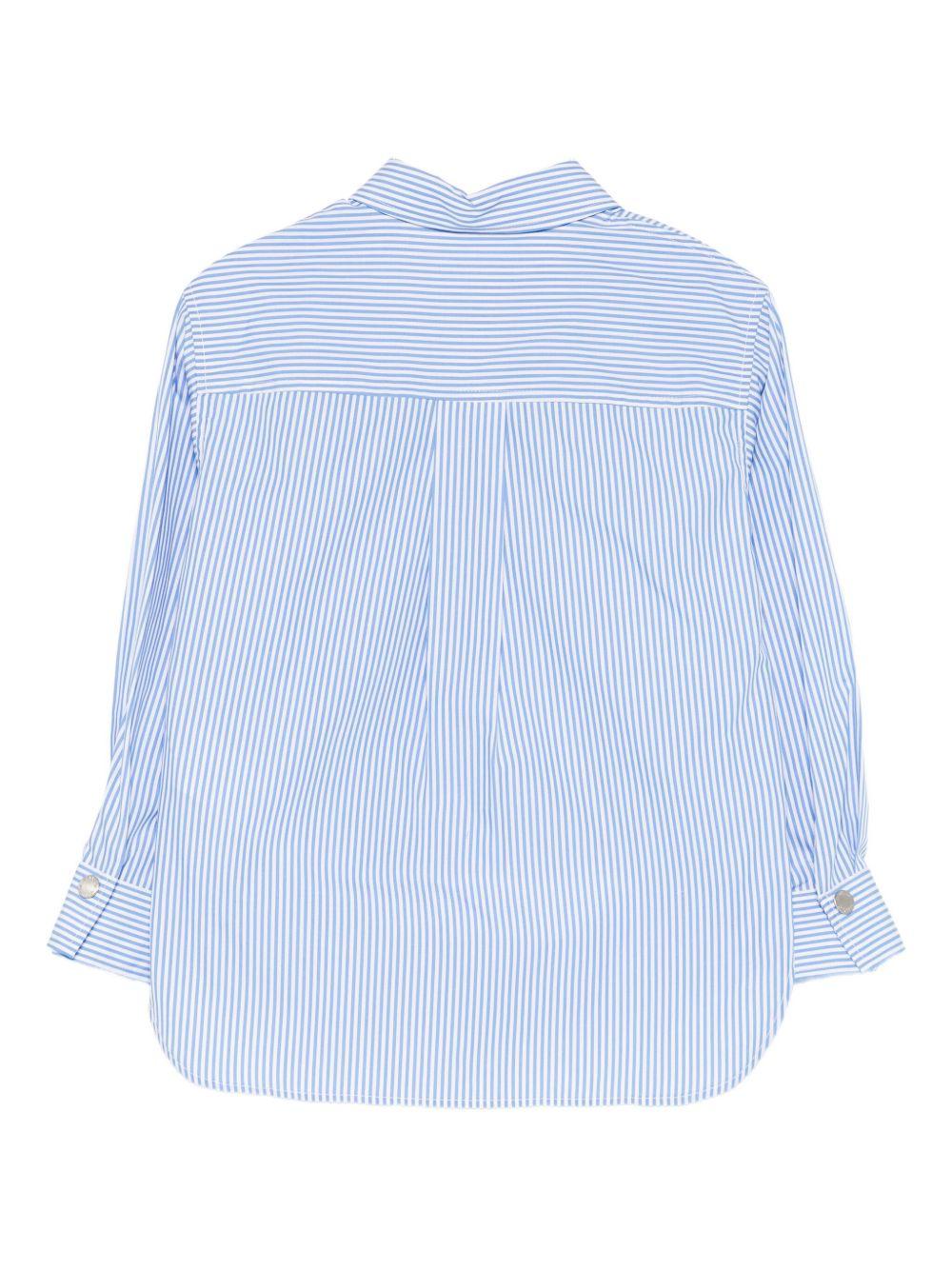 Camicia per bambina Pinko Kids azzurra con stampa con logo KFCA015CCR013 D053 PINKO KIDS