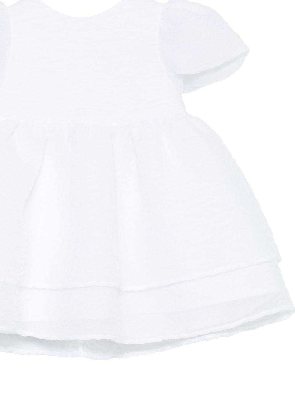 Abito per neonata Simonetta bianca con volant SY1001 O0069 100 SIMONETTA