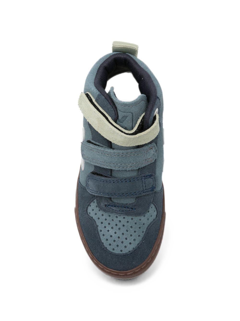Sneakers Small V-10 per bambino Veja Kids blu con chiusura a strappo DV0322140 CALIFORNIA SHARK BARK VEJA KIDS