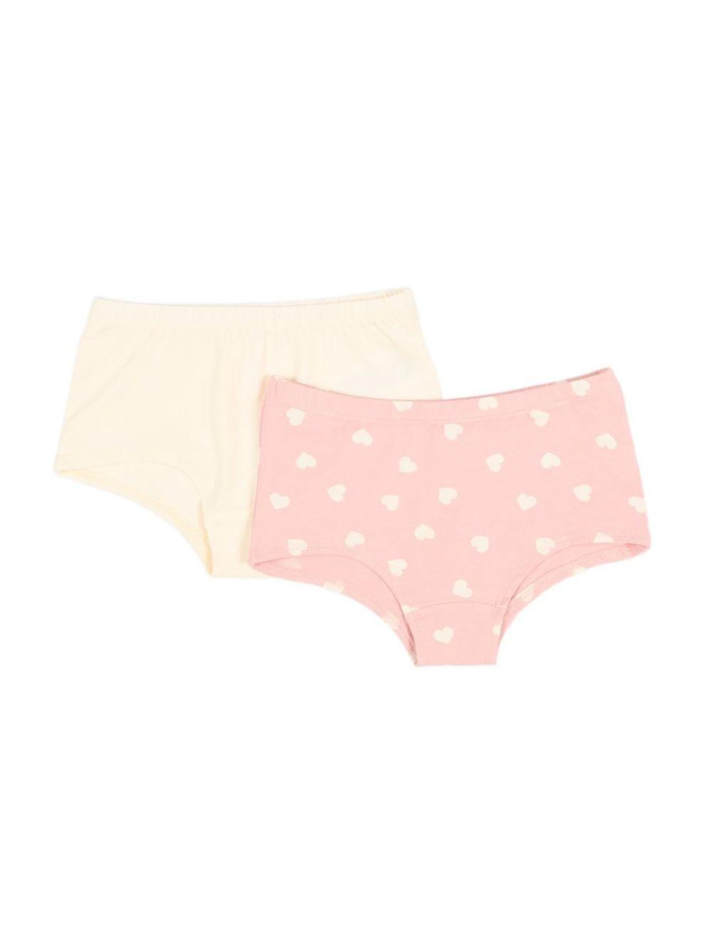Set di due slip per bambina Molo Kids multicolore con stampa cuori 2W26Q601 5873 MOLO KIDS