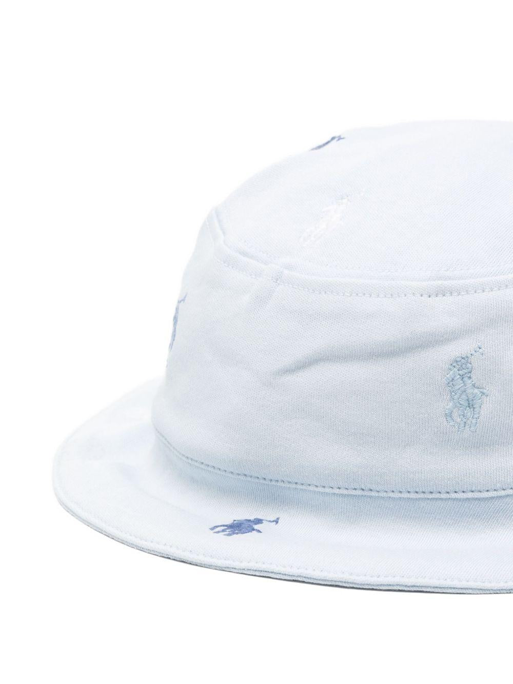 Cappello bucket per neonato Polo Ralph Lauren Kids Polo Pony azzurro con ricamo 320876974 002 Ralph Lauren kids