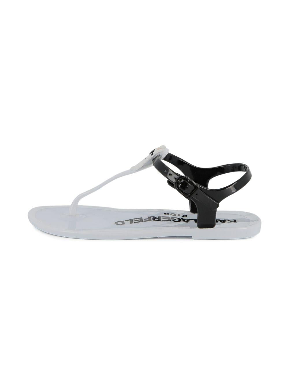 Sandali per bambina Karl Lagerfeld Kids neri con cinturino a T Z31173 N50 KARL LAGERFELD KIDS