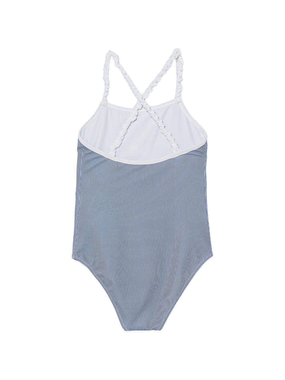 Costume da bagno per bambina Elisabetta Franchi La Mia Bambina blu con motivo a righe EFSW027CJT004 D880 ElISABETTA FRANCHI