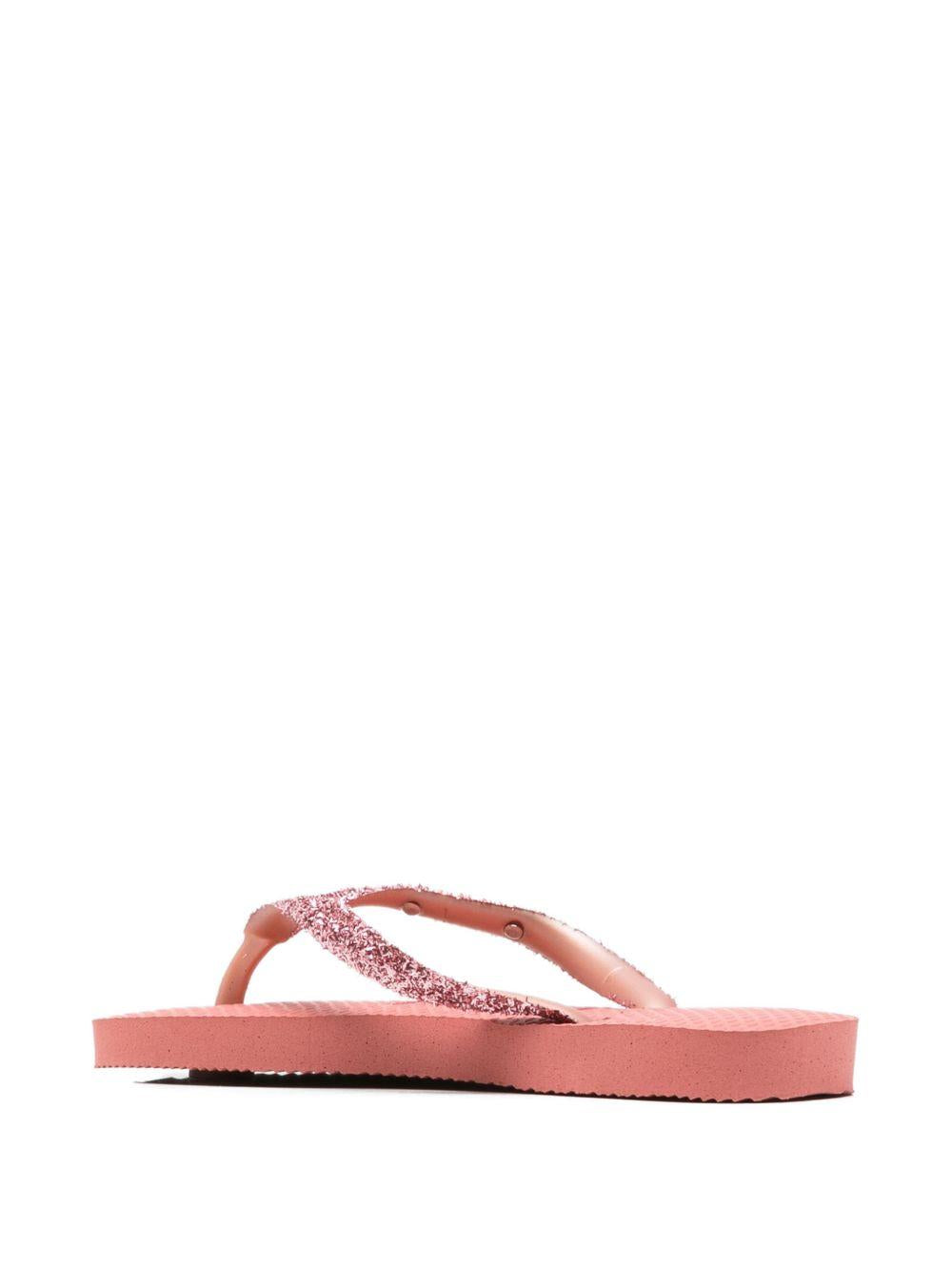 Infradito per bambina Havaianas Kids rosa con dettagli glitterati 4146975 1121 HAVAIANAS KIDS
