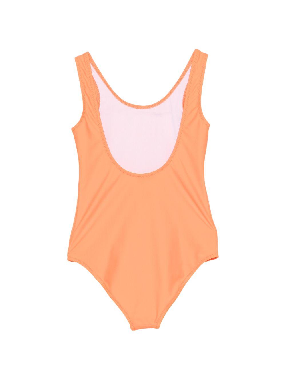 Costume intero da bambina Missoni Kids arancione con stampa logo MYCA69 Z0559 473 MISSONI KIDS