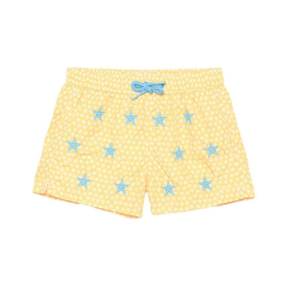 Costume per bambino MC2 Saint Barth Kids giallo con motivo stelle marine JEA0014 02167L MC2 ST. BARTH KIDS
