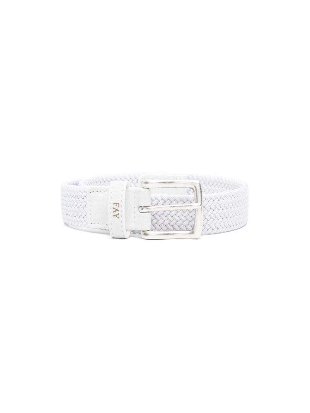 Cintura per bambino Fay Kids bianca con design intrecciato FU0P51 Z2207 100 FAY KIDS