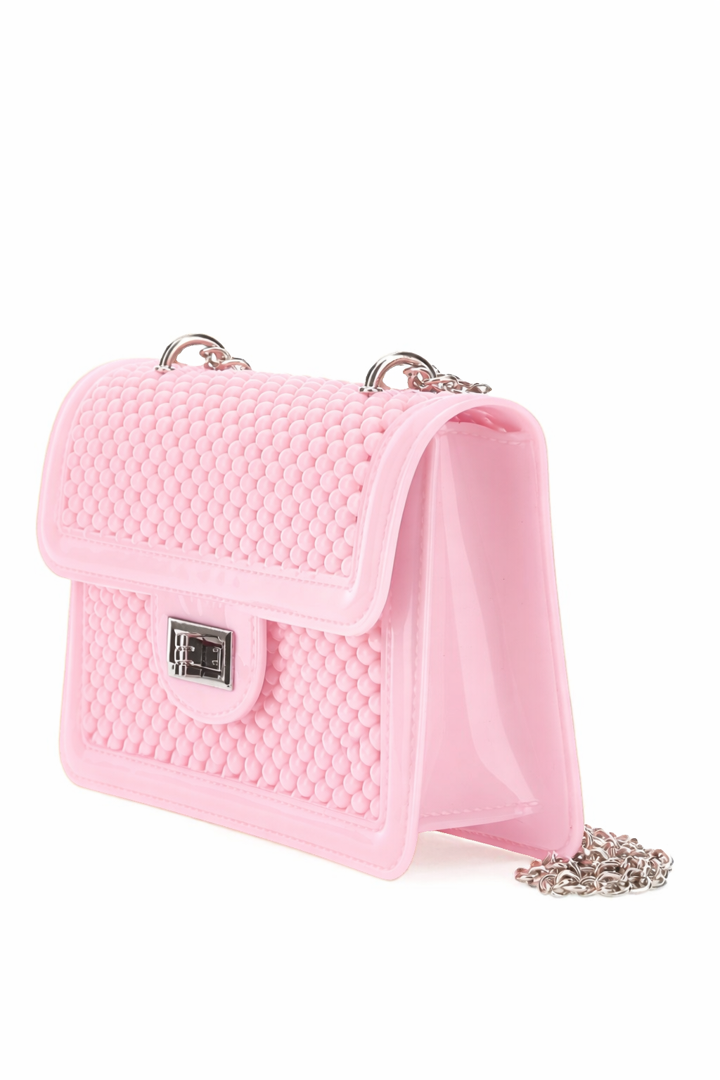 Borsa per bambina Monnalisa rosa con design a perline 17G000 7061 0091 MONNALISA KIDS