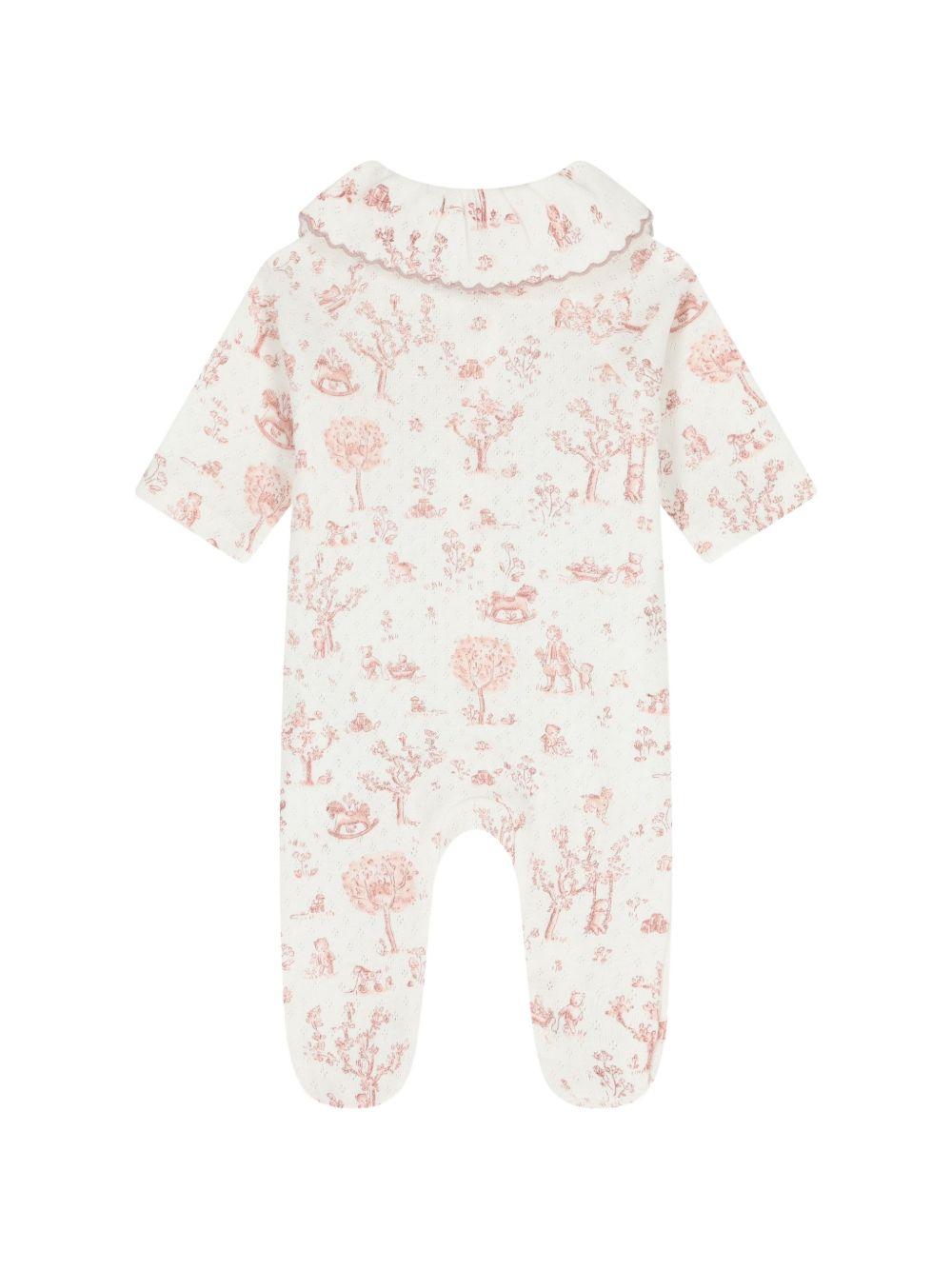 Tutina per neonata Tartine Et Chocolat bianca con stampa grafica all-over CC54040 30 TArtine & Chocolat KIDS
