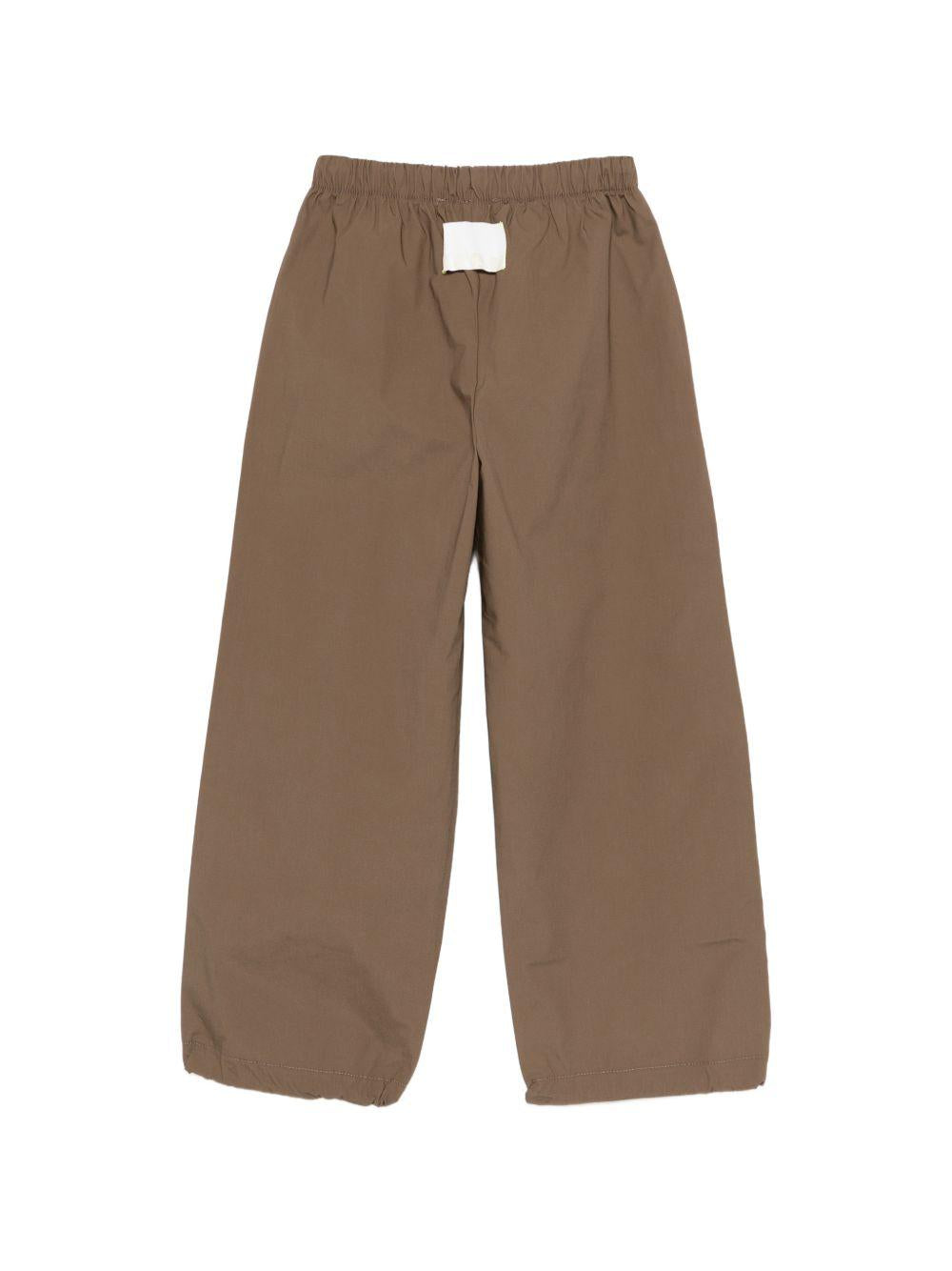 Pantaloni sportivi per bambino MSGM Kids marroni con logo sul davanti S6MSJUPA162 094 MSGM KIDS