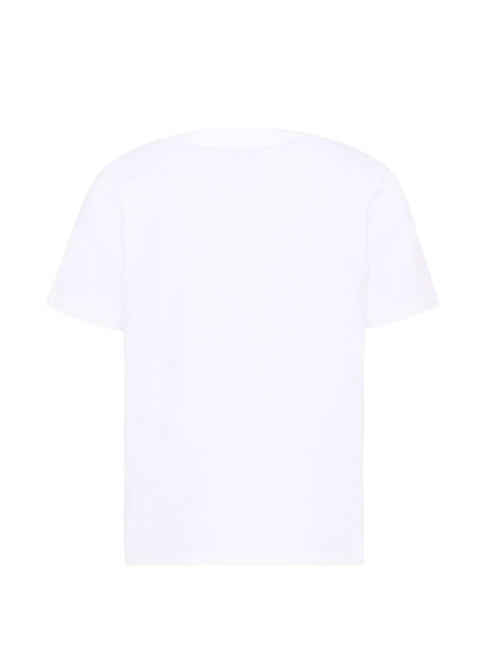 T-shirt per bambino Casablanca Kids bianca con stampa grafica KPF26JTS03803 PALM CASABLANCA KIDS