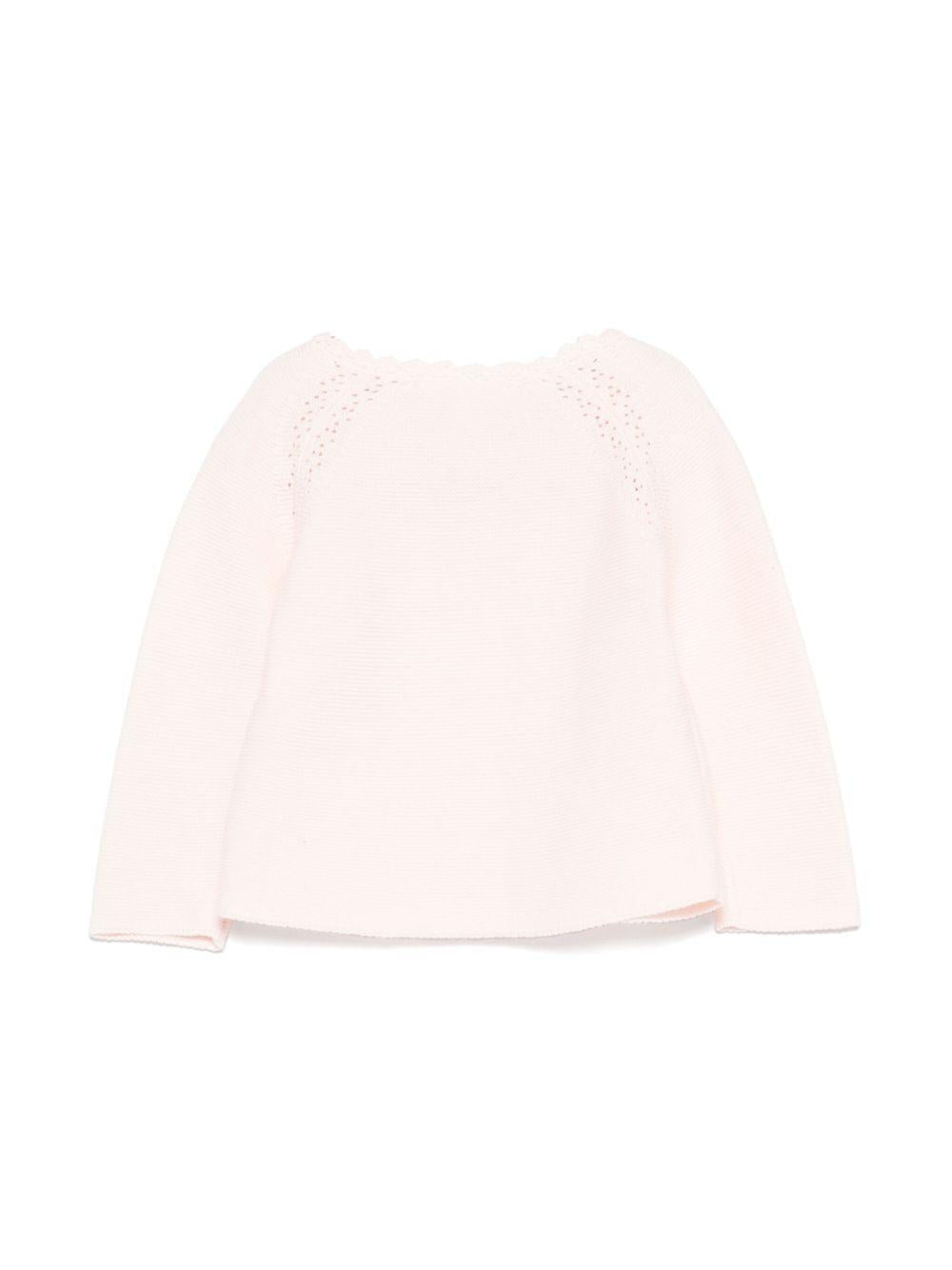 Cardigan per neonata Tartine Et Chocolat rosa open work CA18030 31 TArtine & Chocolat