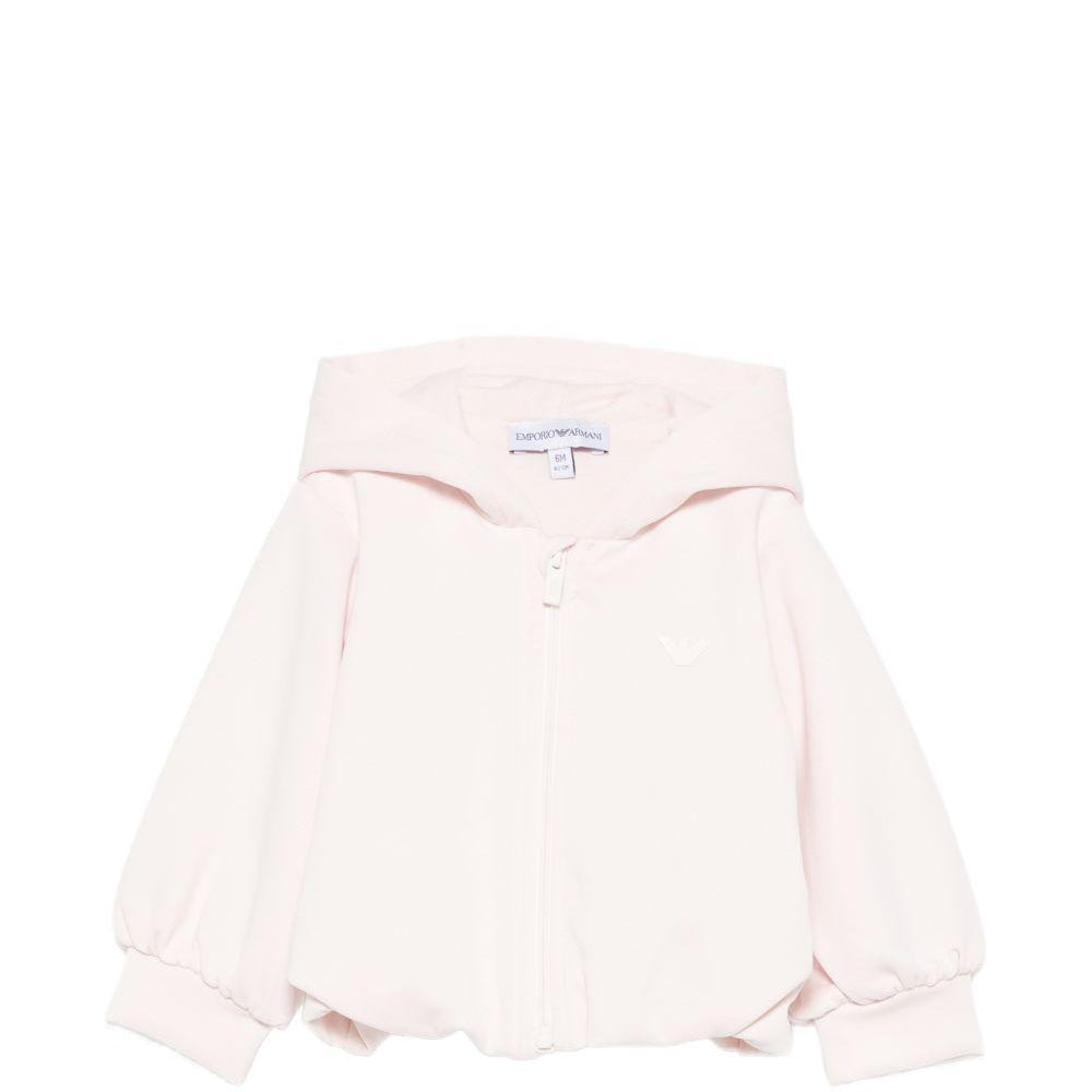 Felpa per neonata Emporio Armani Kids rosa con chiusura con zip EG000909 AF16133 UA205 EMPORIO ARMANI KIDS