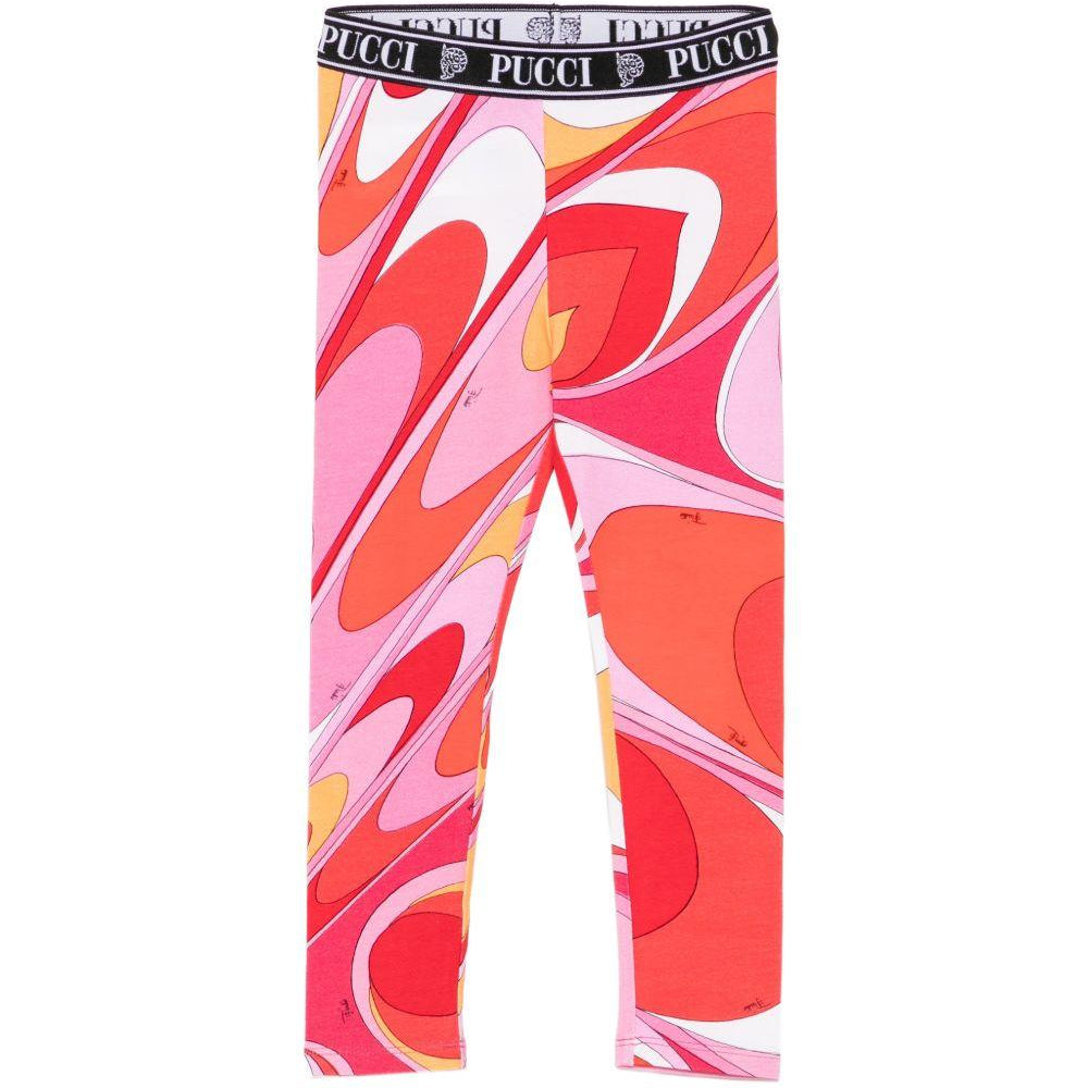 Leggings per bambina Emilio Pucci Junior multicolore con stampa Iride PY6B61 Z3688 50EAR EMILIO PUCCI KIDS