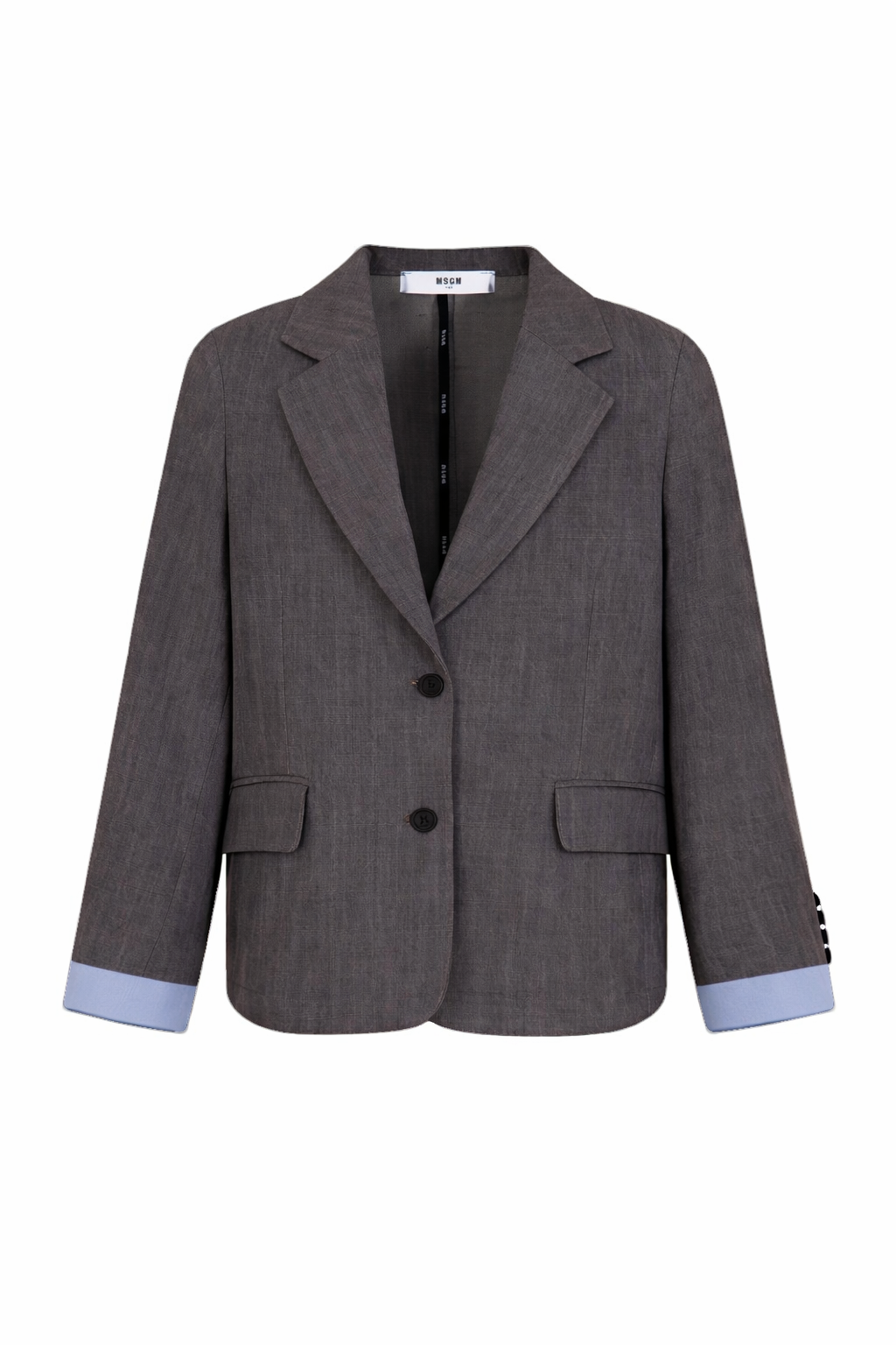 Blazer per bambina MSGM Kids grigio monopetto S6MSJGJK020 102 MSGM KIDS