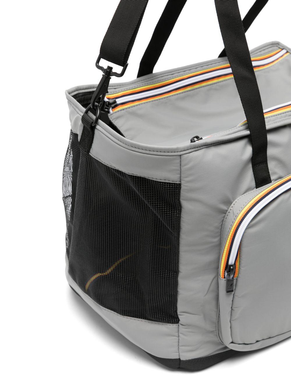 Trasportino per animali domestici Le Vrai 4.0 Marley K-Way grigia con dettaglio rete K8151XW 411 K-WAY KIDS