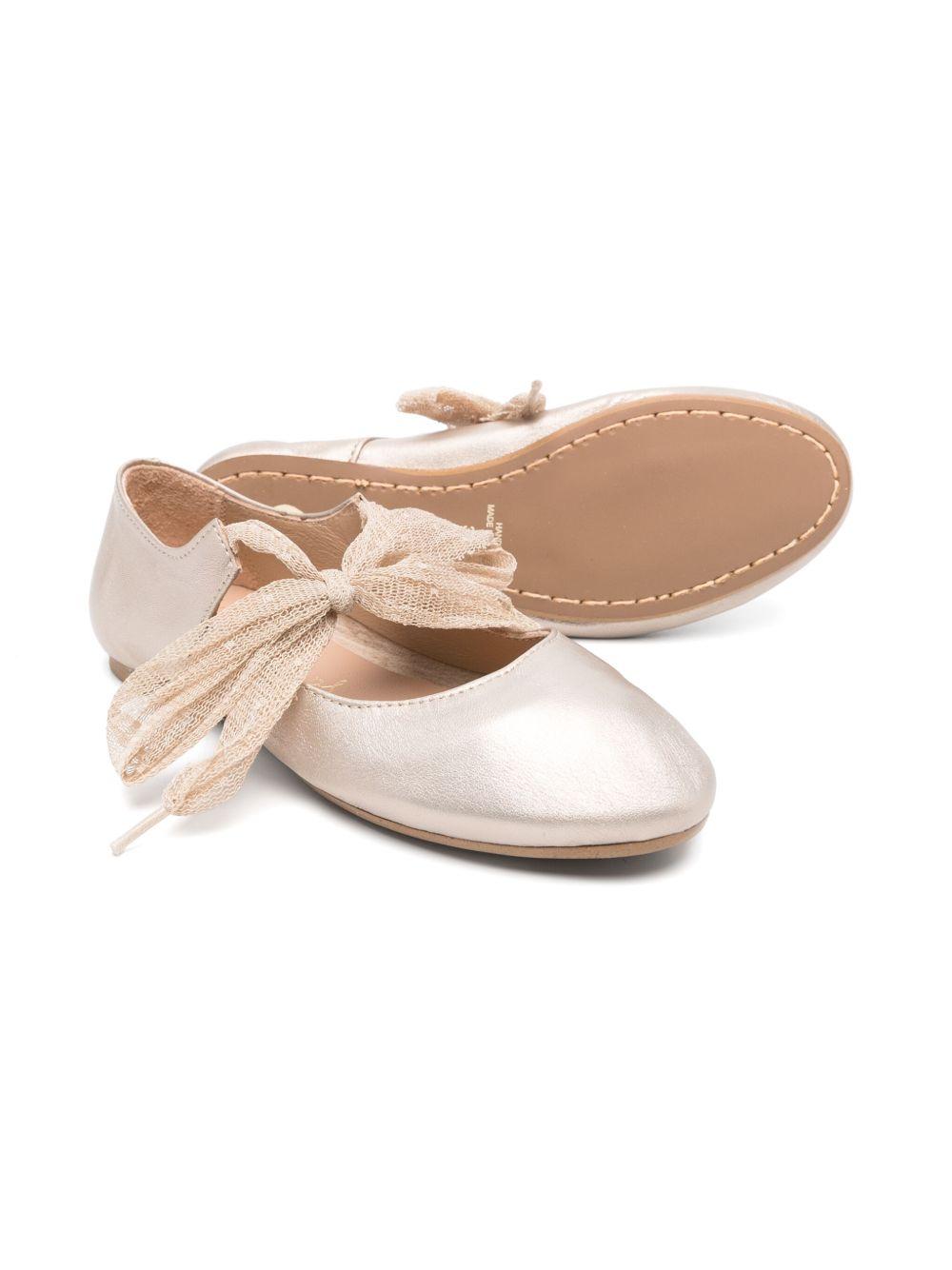 Ballerine per bambina eli1957 rosa Angelito Plumeti con chiusura frontale con fiocco 50026AL SATURN ElI