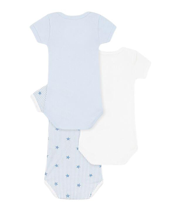Set di tre body per neonato Petit Bateau multicolore con stampa grafica A0GYB 00 PETIT BATEAU KIDS