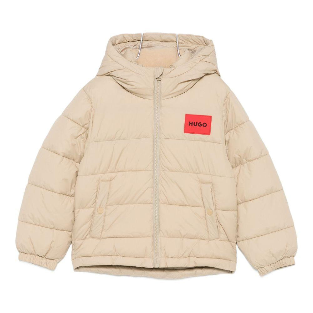 Giubbino per bambino Hugo Kids beige con dettaglio trapuntato G00484 249 Hugo