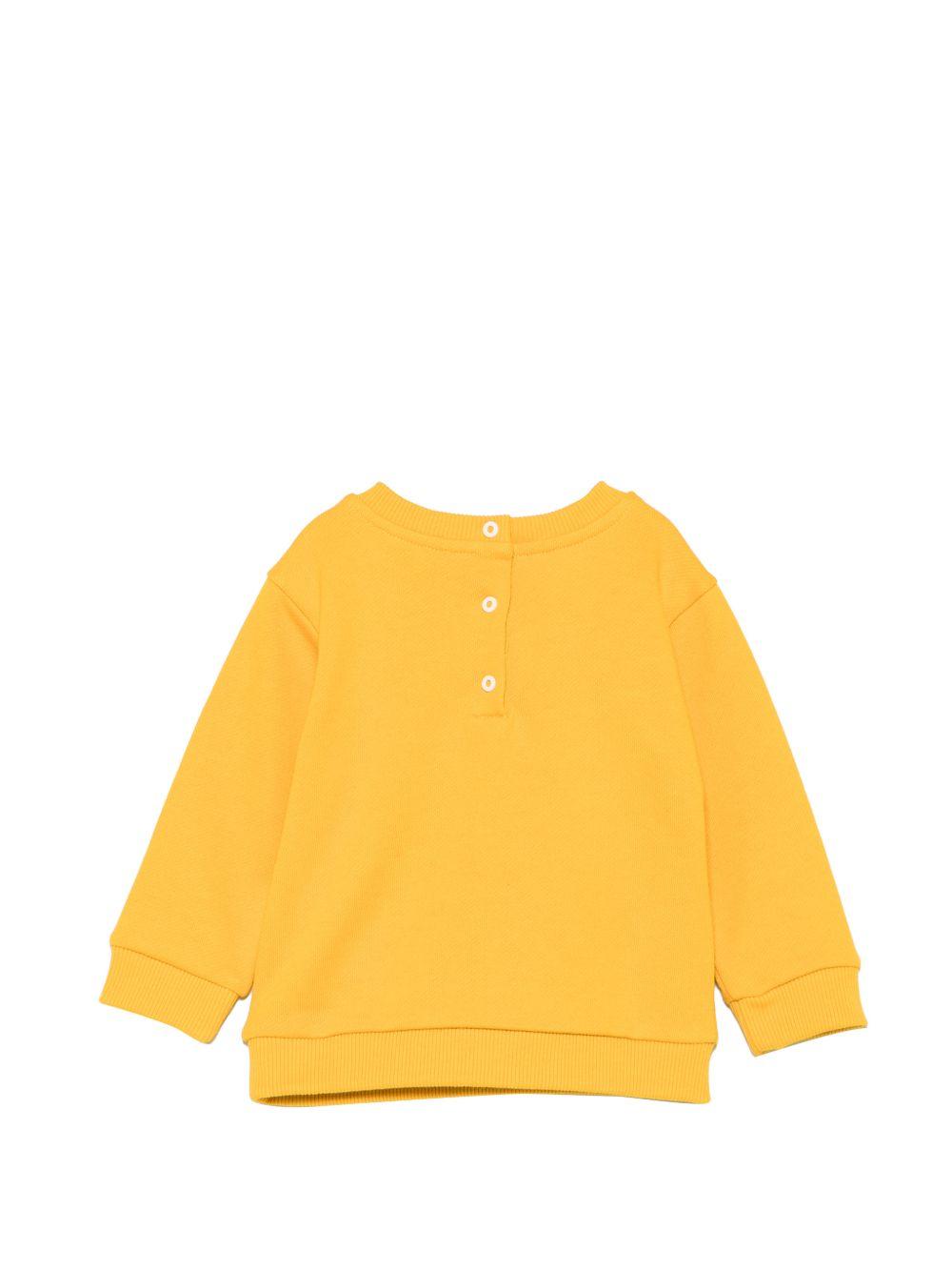 Felpa per neonati Etro Kids gialla con stampa logo sul davanti GY4530 Z3183 216 ETRO KIDS