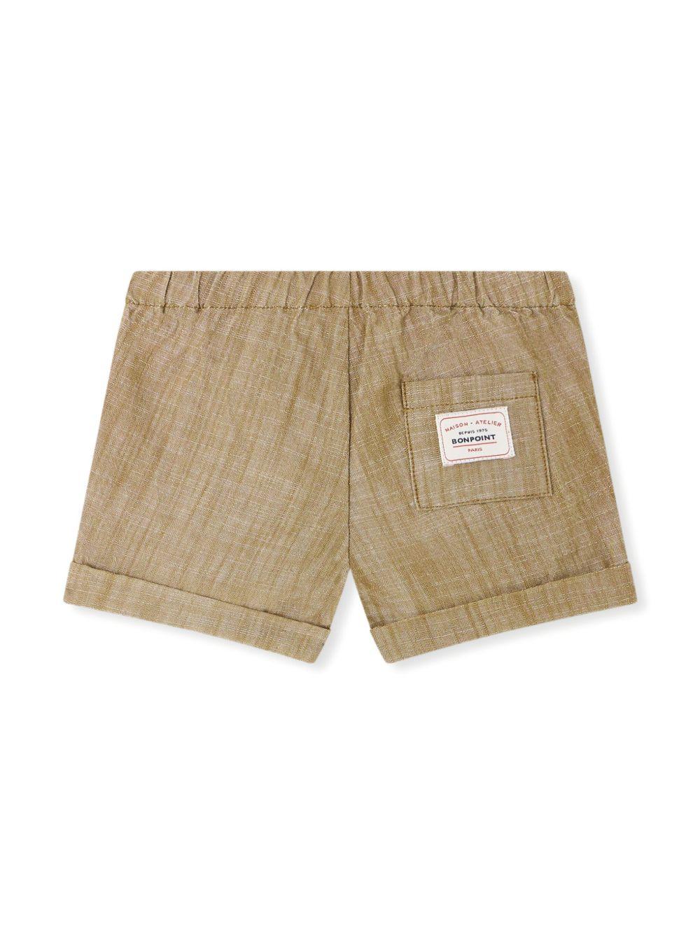 Shorts Ecady per neonata Bonpoint beige con tasca posteriore S05YBEW00004 066 BONPOINT