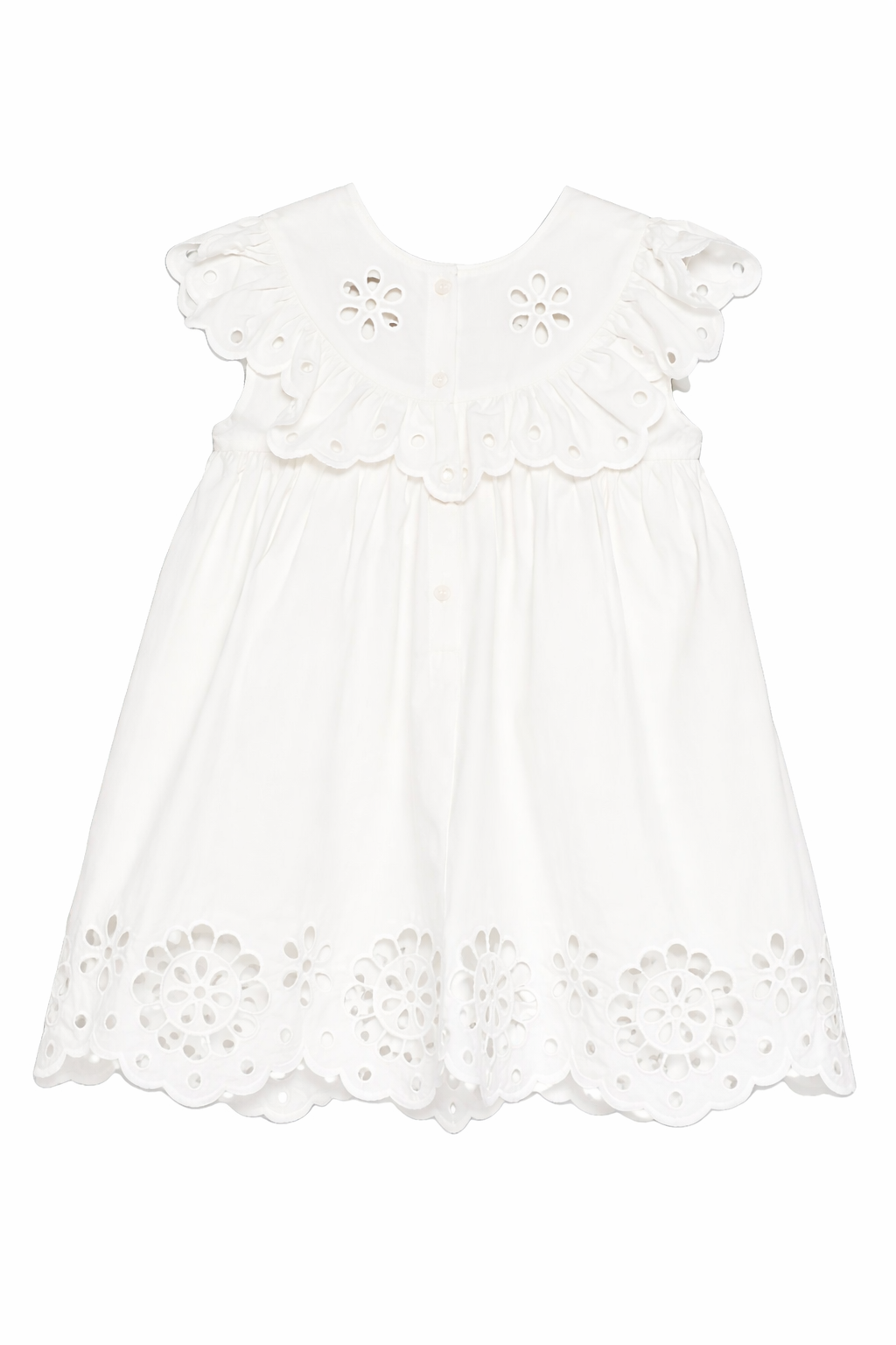 Abito per bambina Zimmermann Kids bianco con dettaglio floreale 5864DR S261 ZIMMERMANN KIDS
