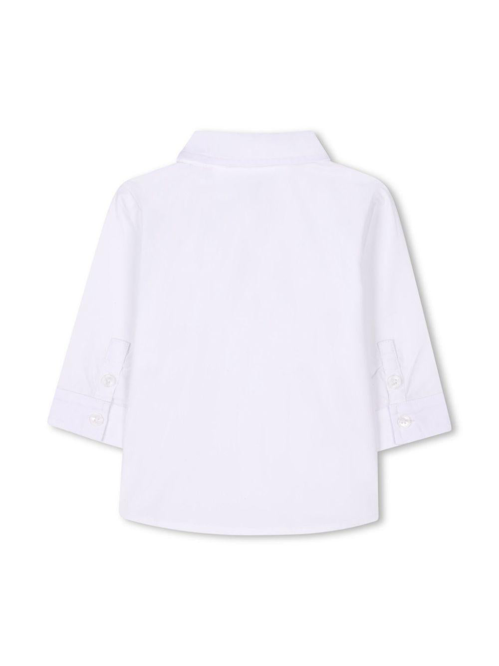 Set con pantaloni per neonato Karl Lagerfeld Kids bianco con motivo Ikonik Karl Z30505 N48 KARL LAGERFELD KIDS