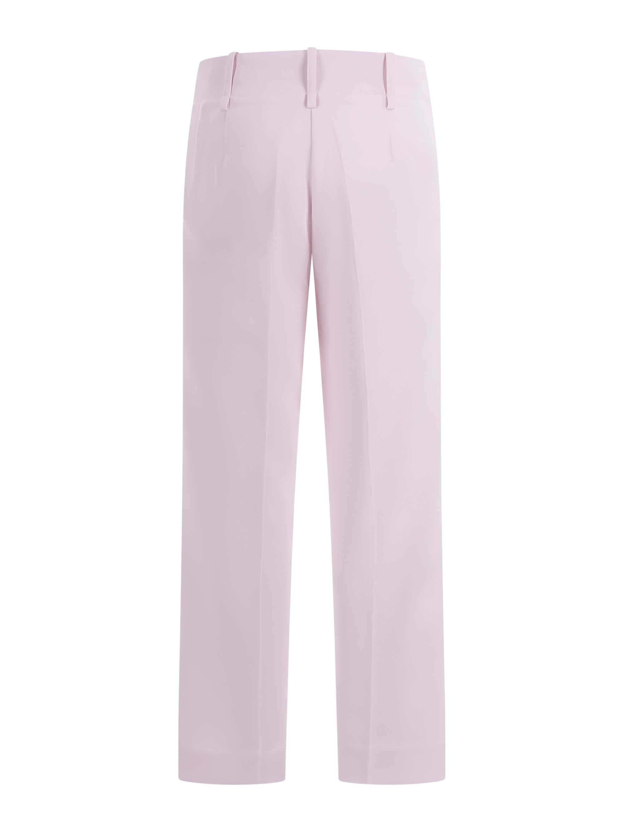 Pantaloni per bambina Monnalisa rosa chiaro con cuiture 71G404 7303 0091 MONNALISA KIDS