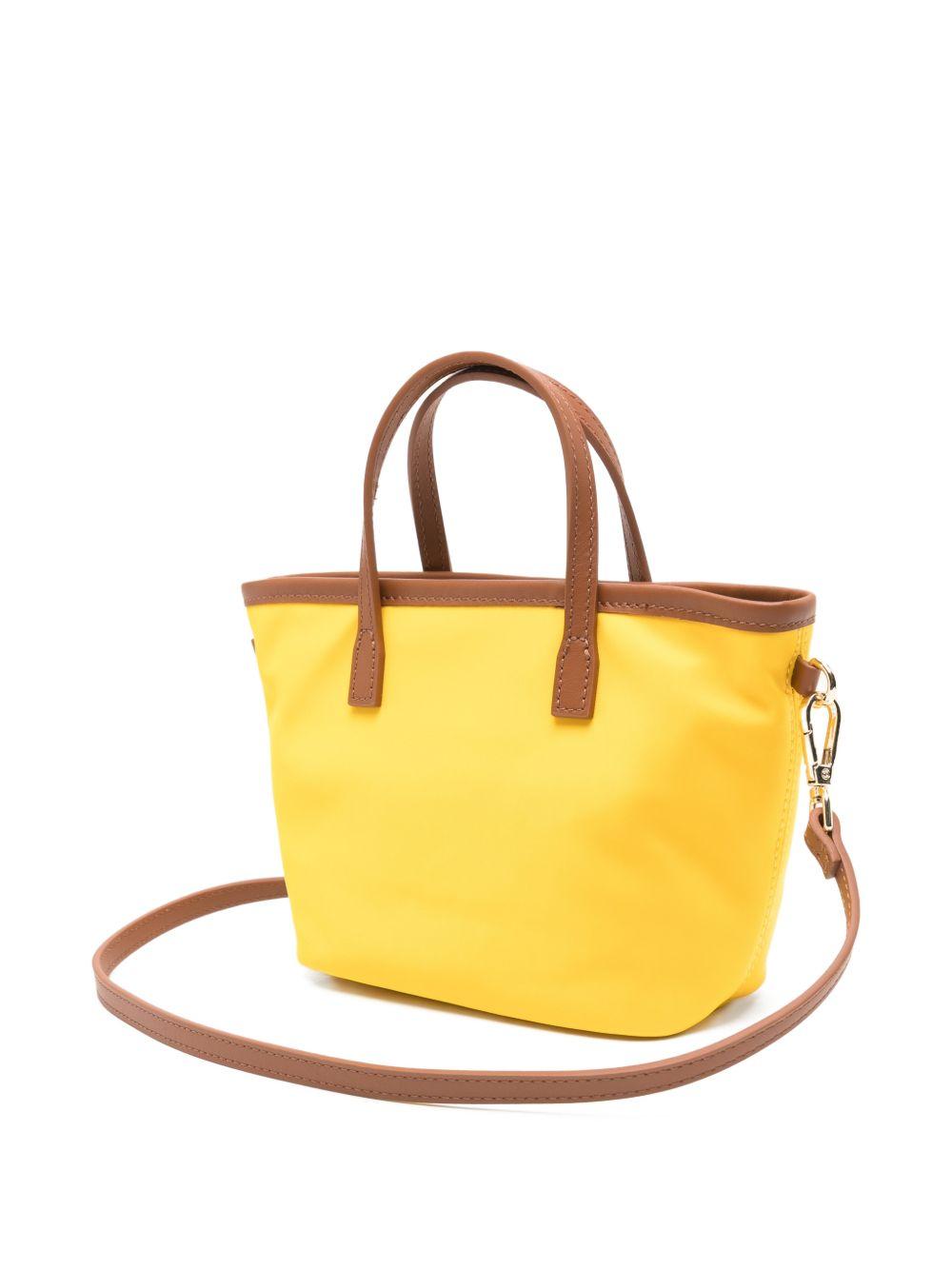 Borsa tote City mini MC2 Saint Barth giallo con mani in pelle CB0005 01824L MC2 ST. BARTH KIDS