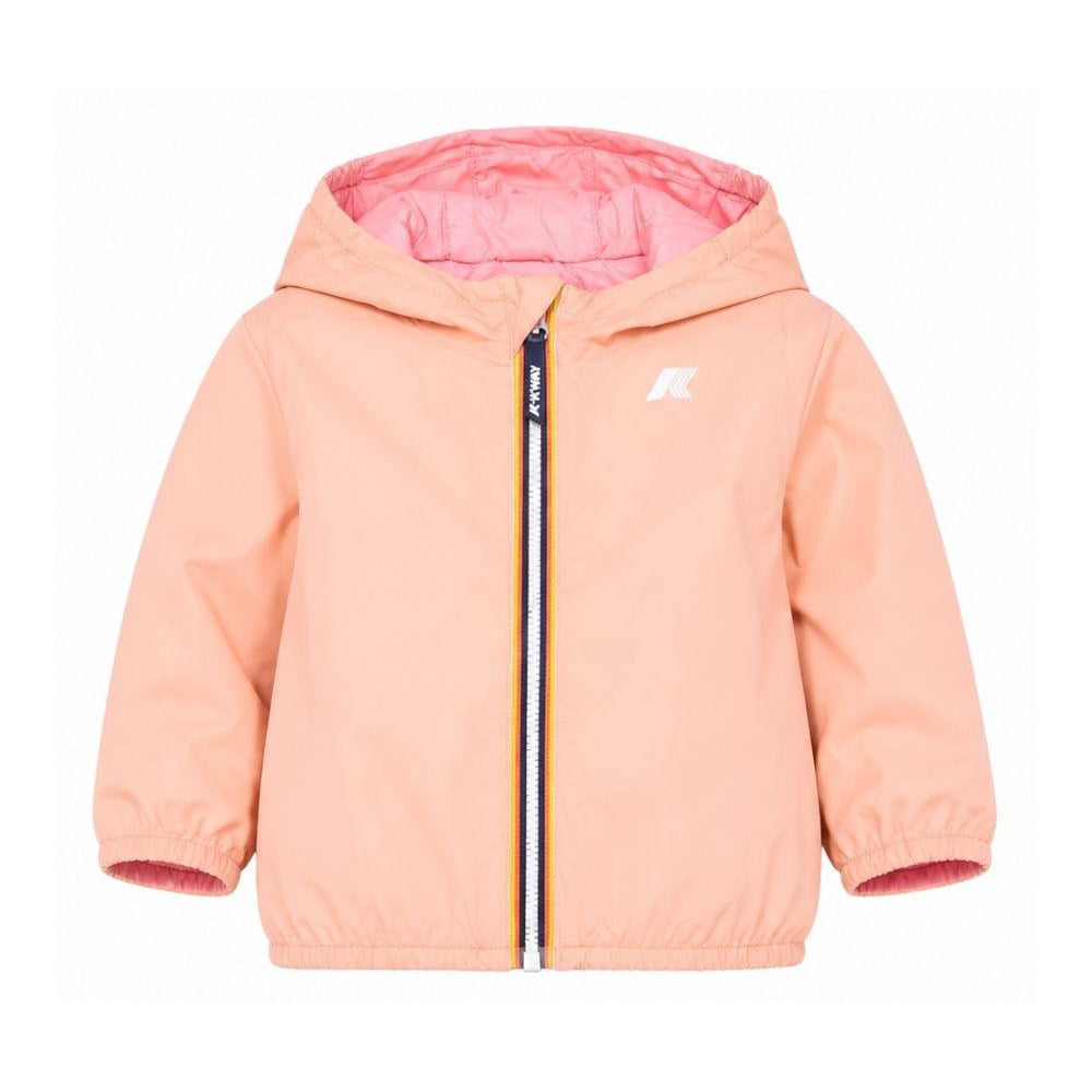 Giubbino per neonata K-Way Kids rosa pesca con cerniera K2123IW C54 K-WAY KIDS
