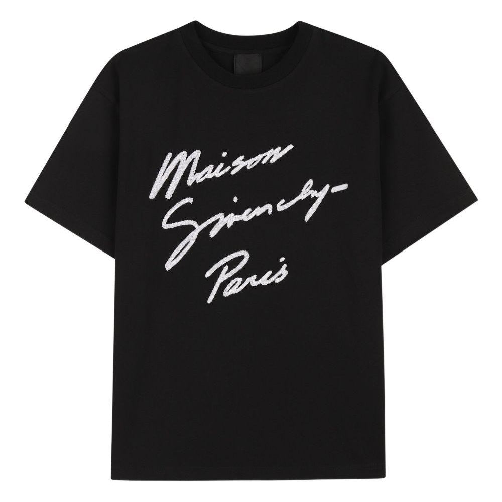 T-shirt per bambini Givenchy Kids nera con logo H30951 09B GIVENCHY KIDS