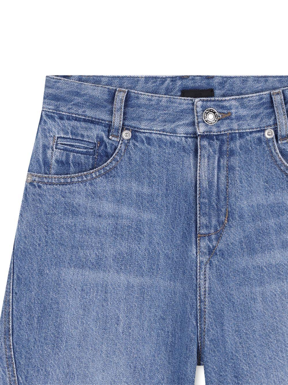 Shorts per bambino Givenchy Kids denim con cuciture tono su tono H31110 Z25 GIVENCHY KIDS