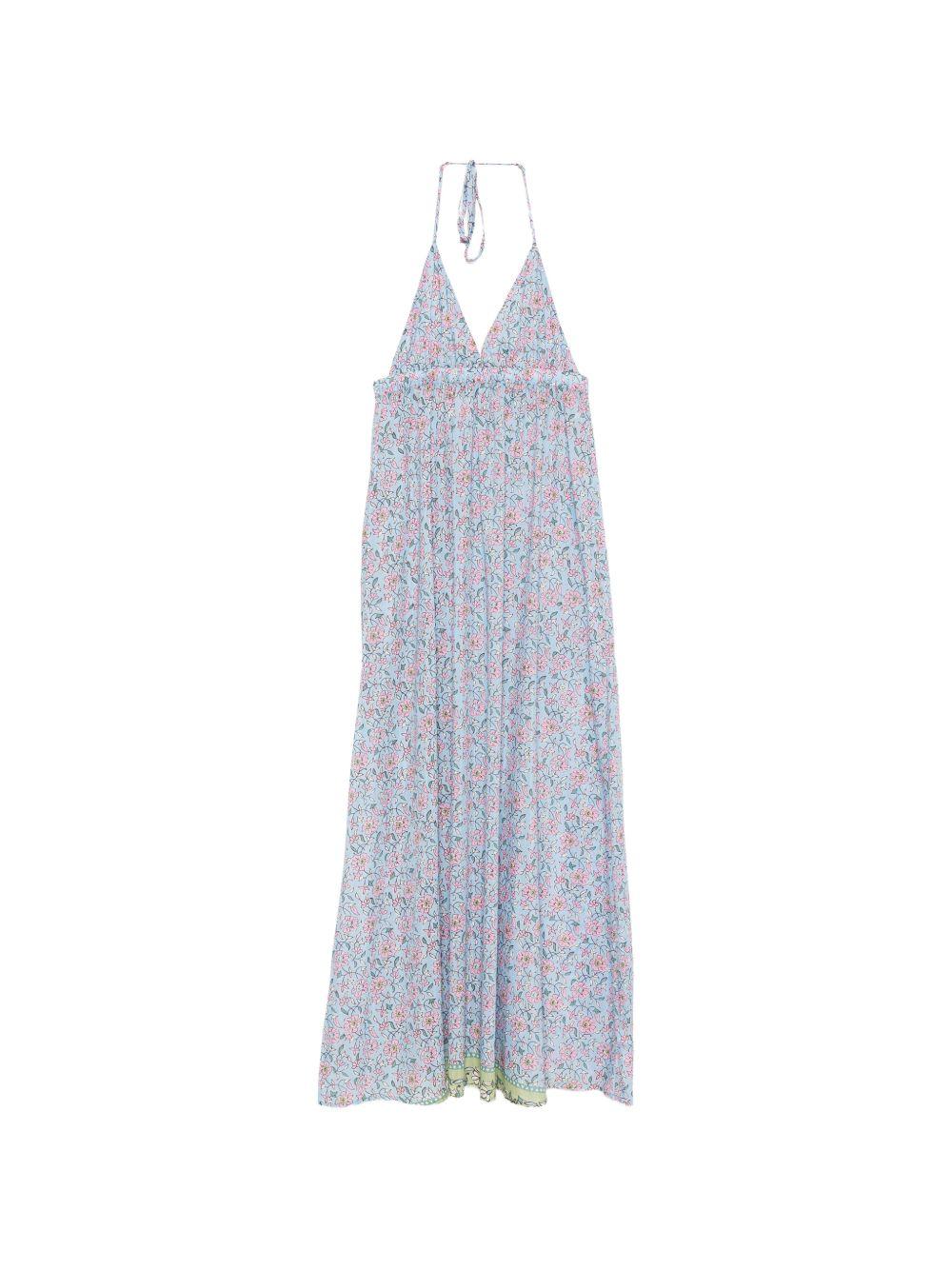Abito per donna MC2 Saint Barth azzurro con stampa floreale ZUK0001 09705L MC2 ST. BARTH