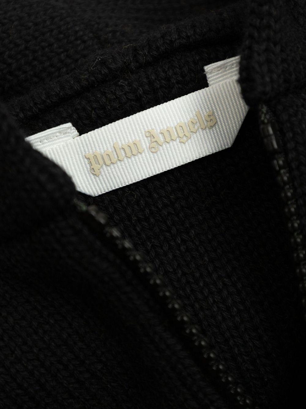 Felpa per bambino Palm Angels Kids nero lavorato a maglia PBHU002F25KNI001 1003 PALM ANGELS KIDS