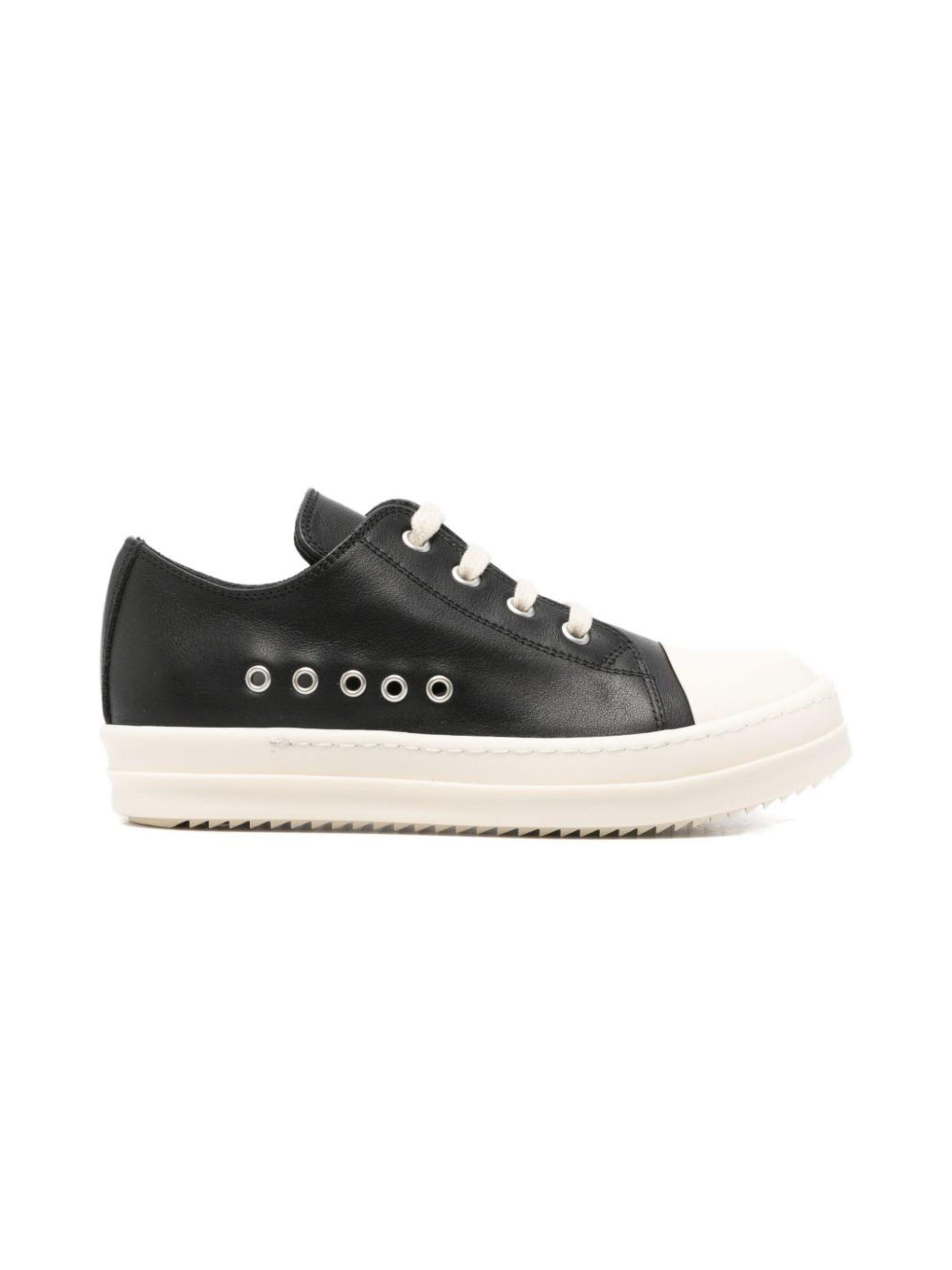 Sneakers per bambini Rick Owens Kids nere con punta arrotondata BG01F3893LMU 911 RICK OWENS KIDS