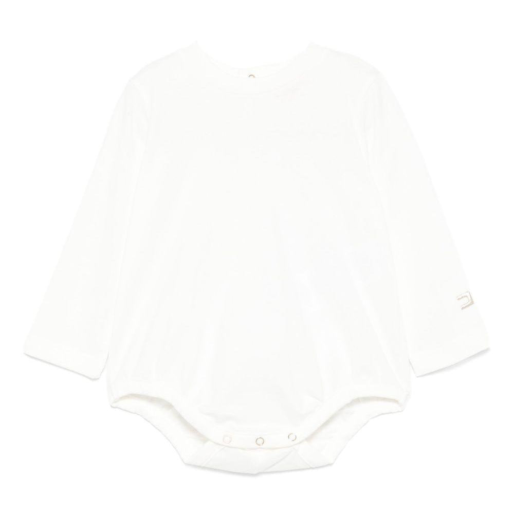 Tutina per neonata Elisabetta Franchi La Mia Bambina bianca con chiusura a scatto ENBD0050JF054 D046 ElISABETTA FRANCHI