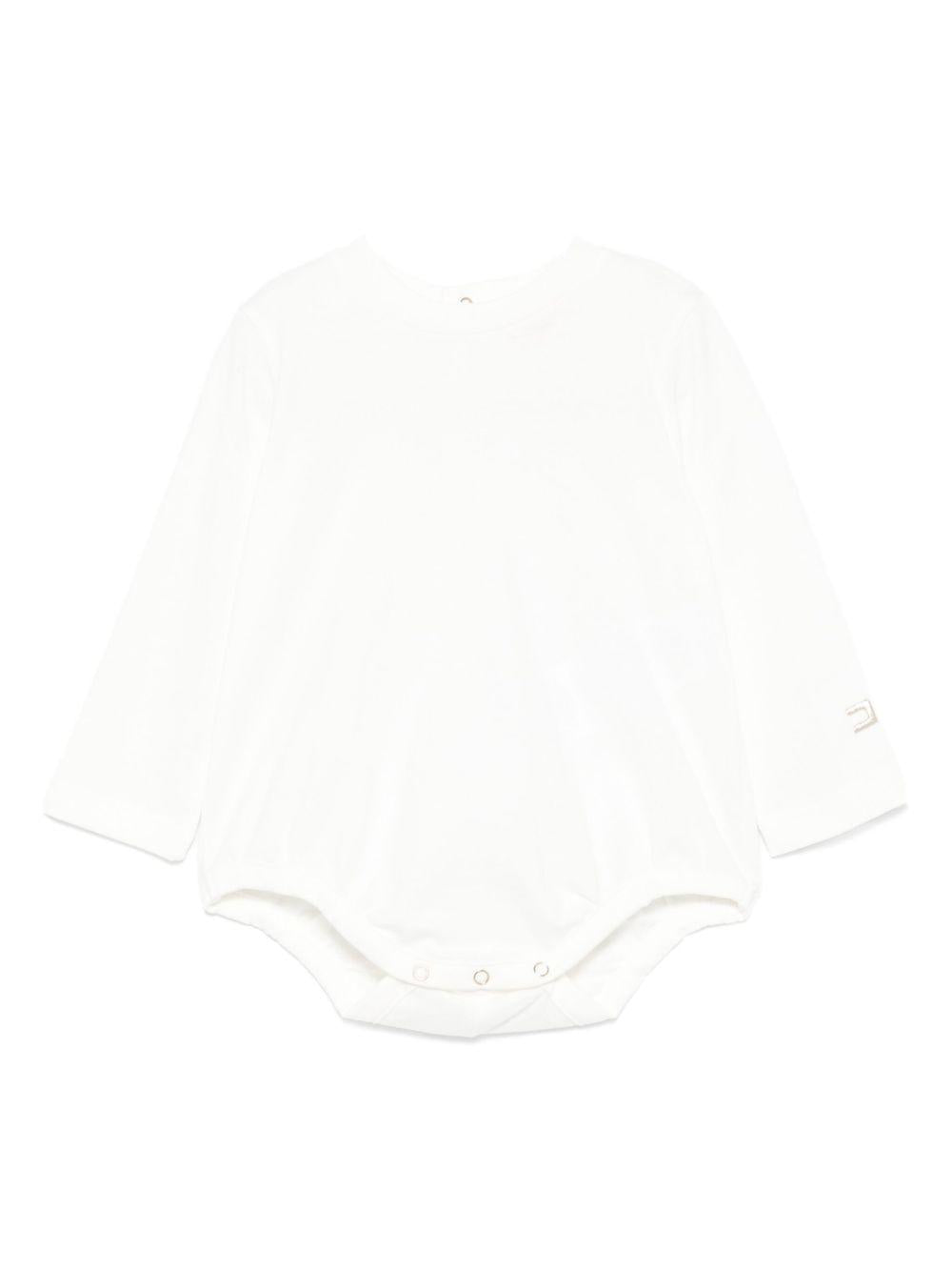 Tutina per neonata Elisabetta Franchi La Mia Bambina bianca con chiusura a scatto ENBD0050JF054 D046 ElISABETTA FRANCHI