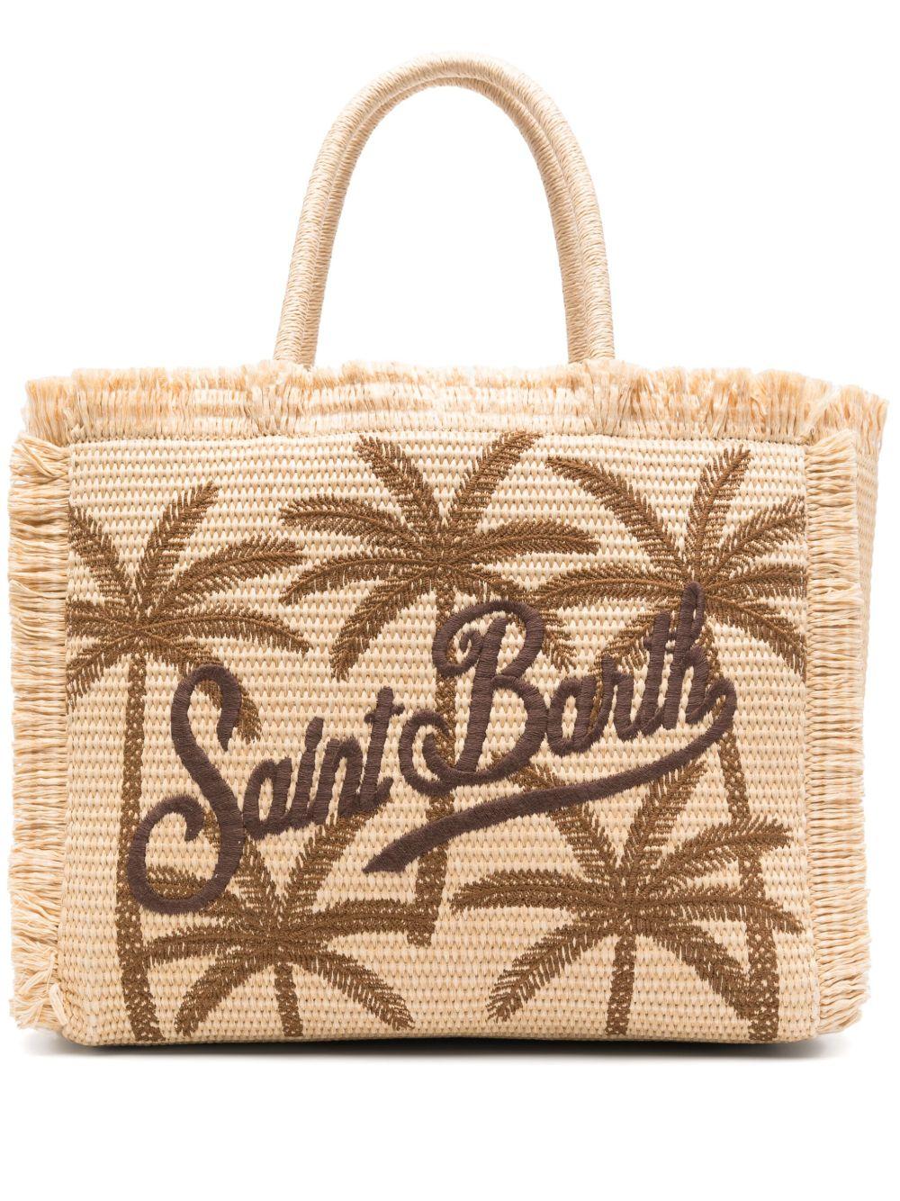 Borsa tote vanity MC2 Saint Barth beige chiaro con due manici tondi VANI021 00342L MC2 ST. BARTH KIDS