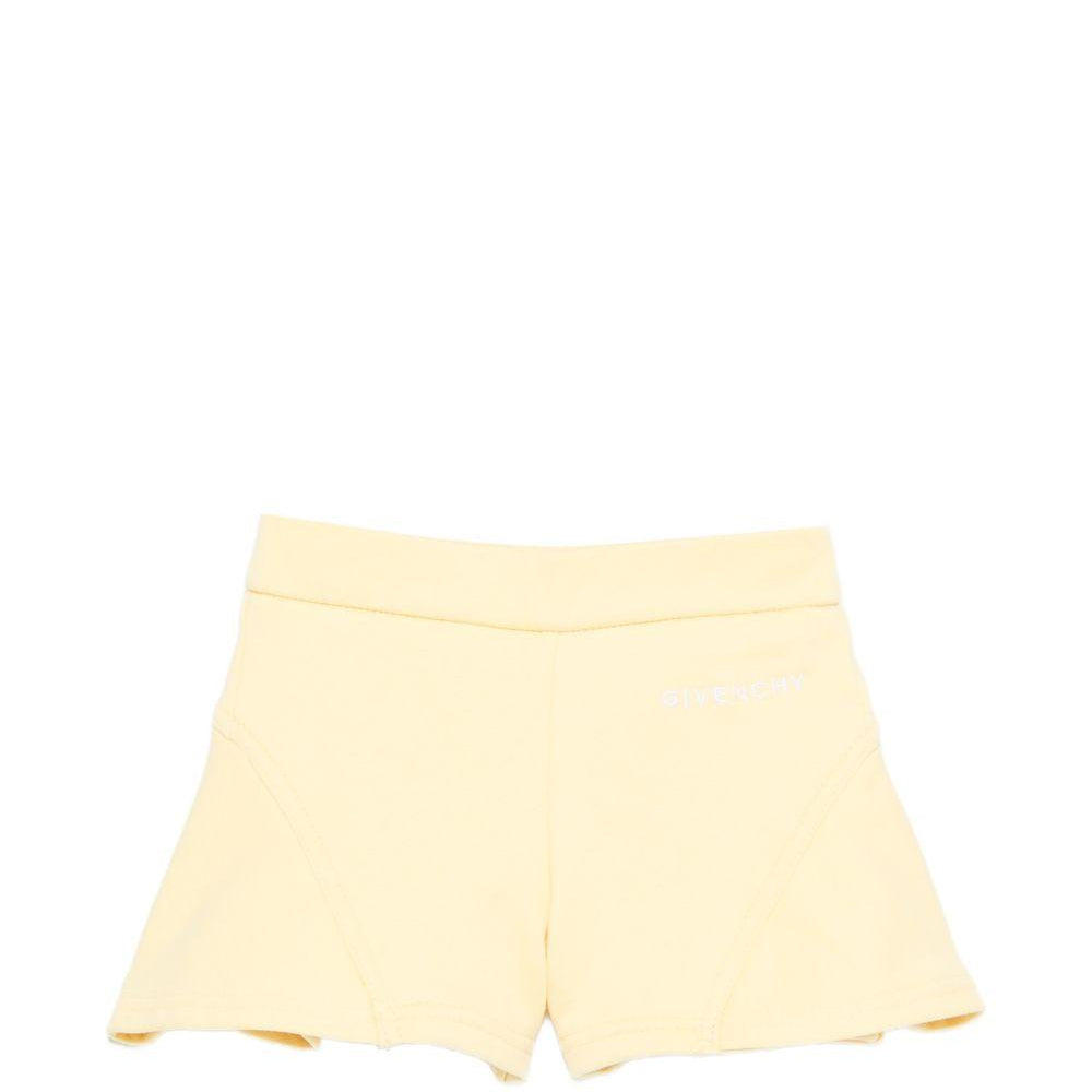 Shorts per neonata Givenchy Kids gialli con vita elasticizzata H31183 524 GIVENCHY KIDS