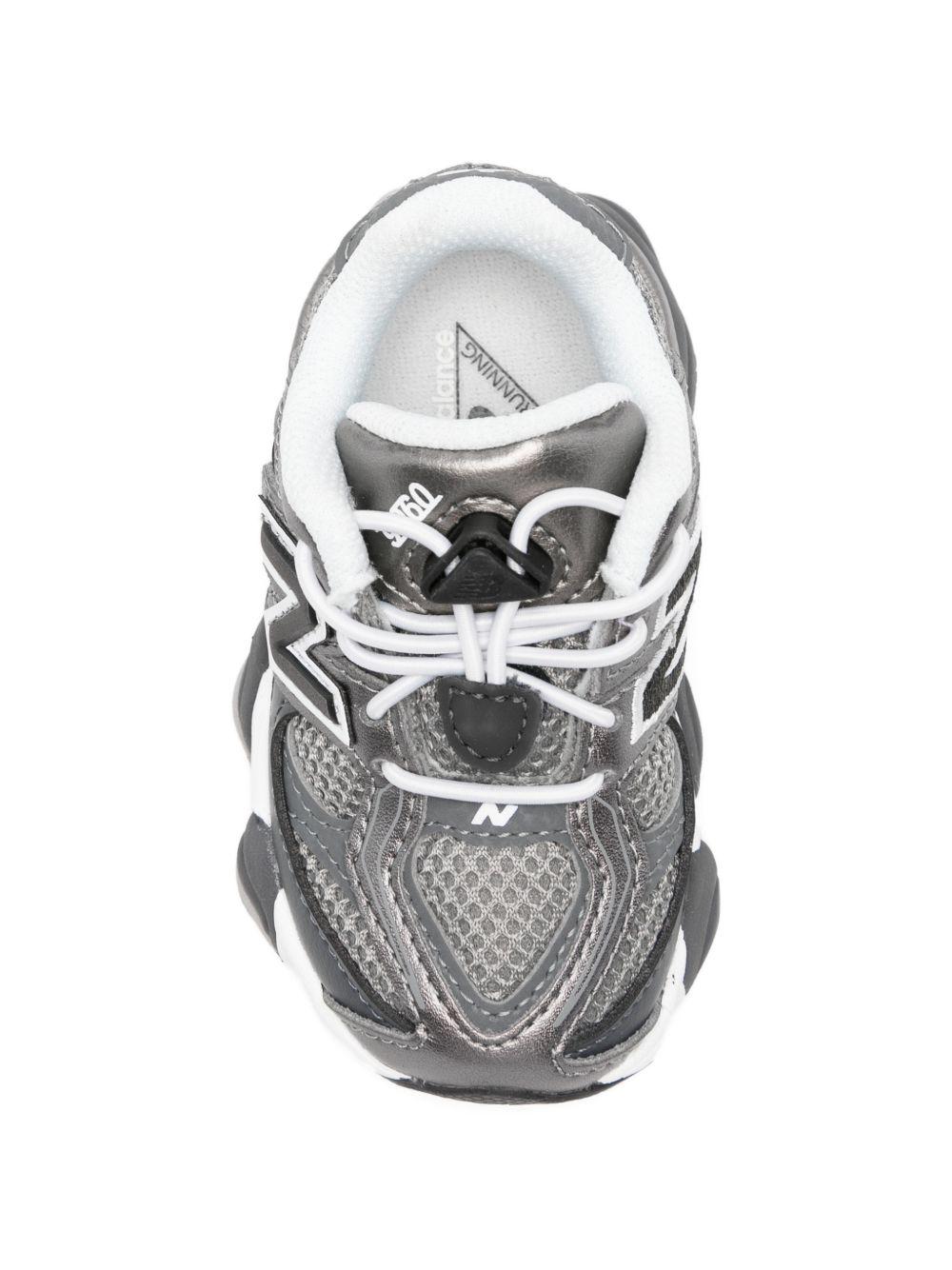 Sneakers per bambini New Balance Kids 9060 grigie con pannelli in rete I9060 2W5 NEW BALANCE KIDS