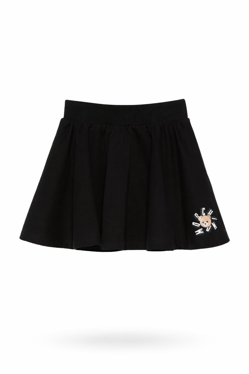 Gonna per bambina Moschino Kids nera con stampa Teddy Bear HDJ047LCA19 60100 MOSCHINO KIDS