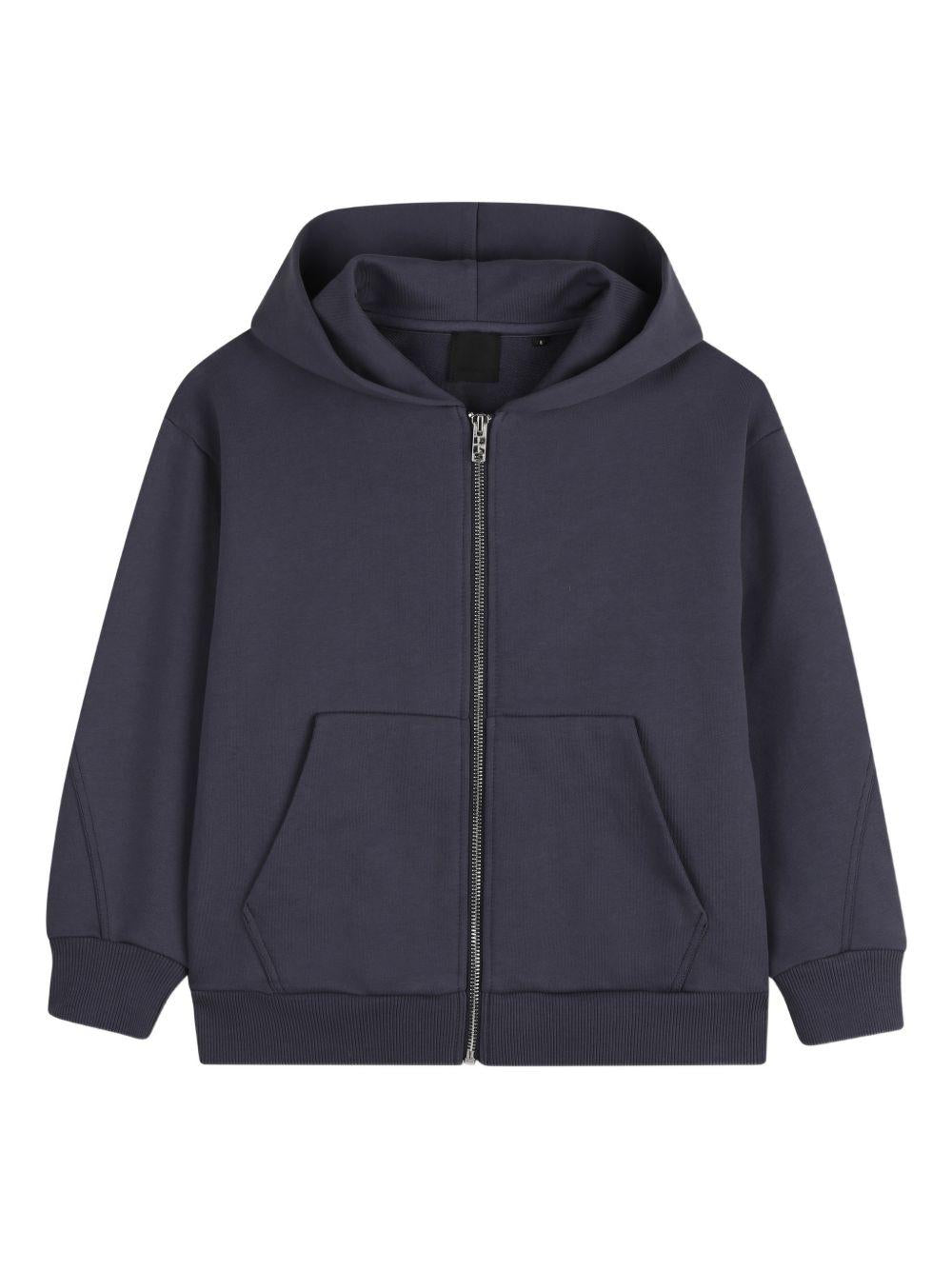 Felpa per bambino Givenchy Kids blu con cappuccio e zip H31215 061 GIVENCHY KIDS
