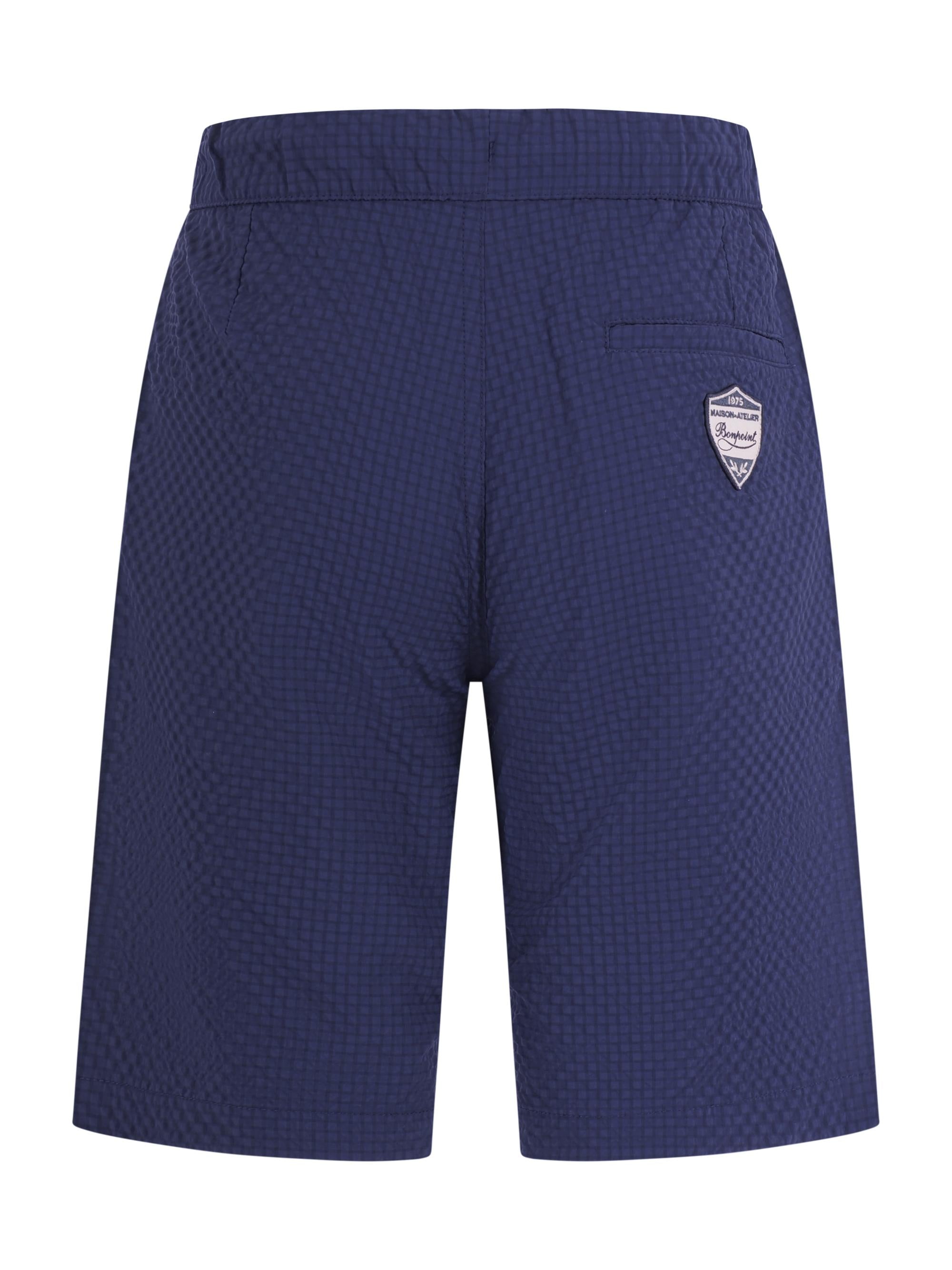 Shorts per bambino Bonpoint blu con chiusura a coulisse C06BBEW00002 073 BONPOINT KIDS