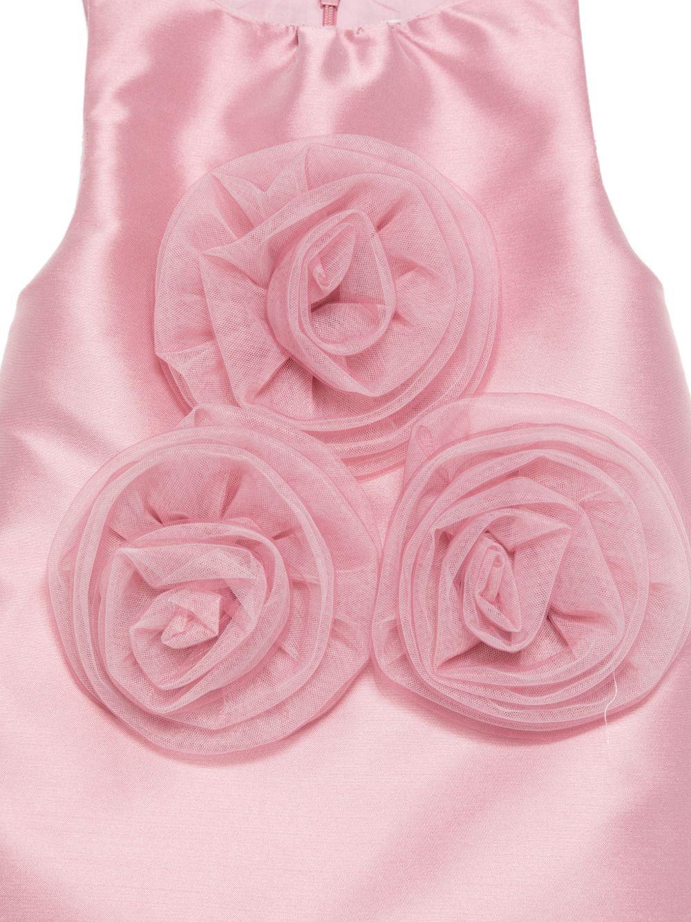 Tutina per neonata Alapage rosa con applicazioni floreali AL68B ROSA A'LAPAGE KIDS