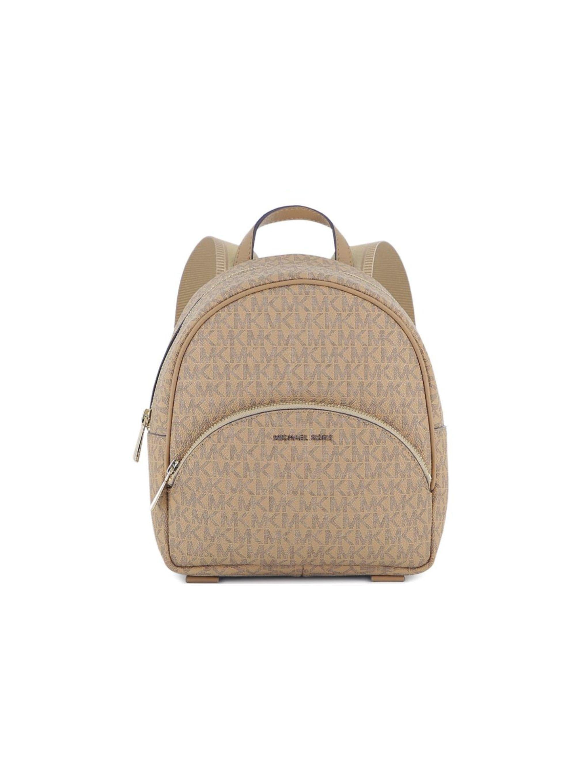 Zaino per bambina Michael Kors Kids beige con motivo con monogramma all-over R30655 215 MICHAEL KORS KIDS